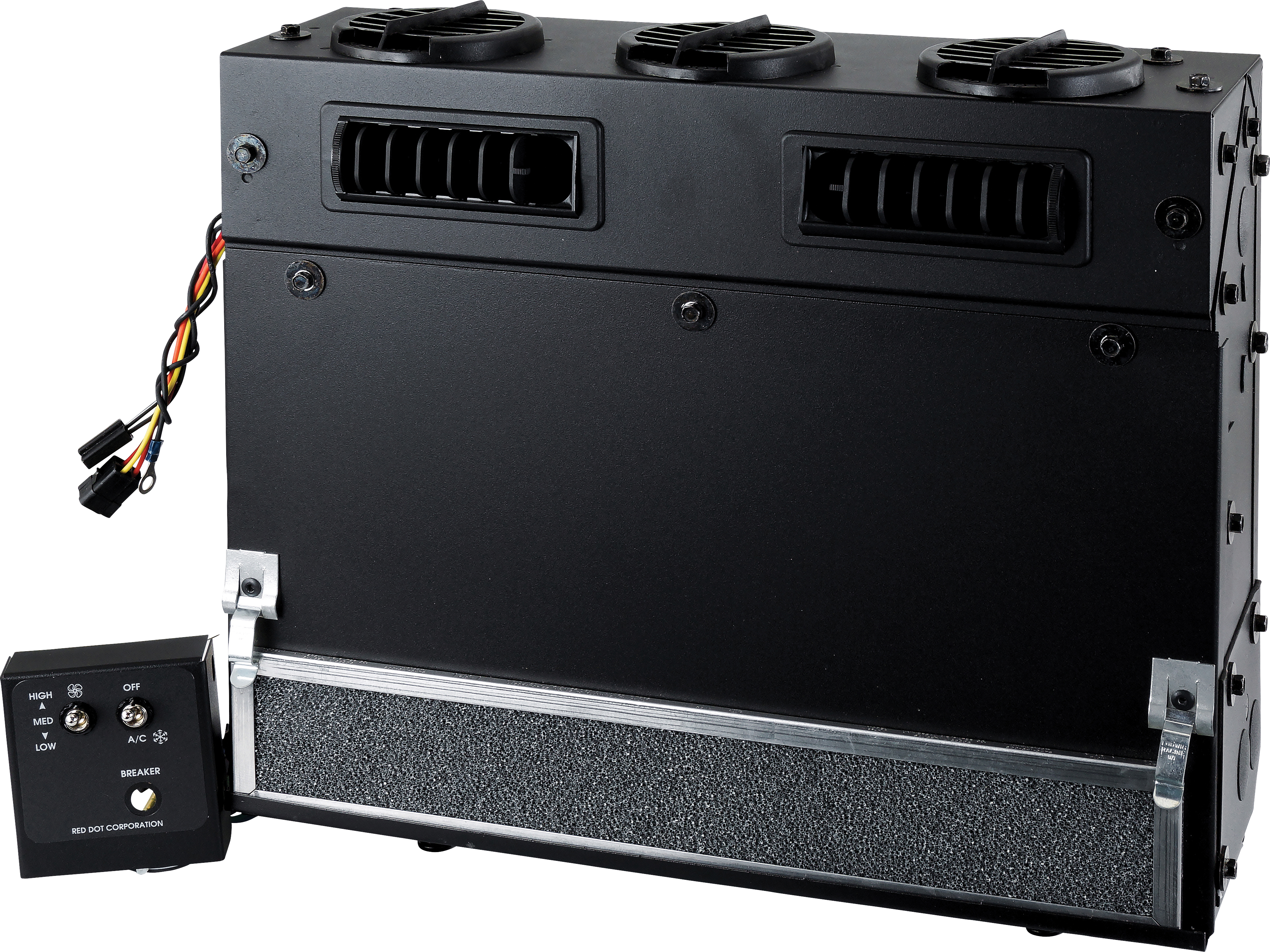 EVAPORATOR UNIT, WALL MOUNT, RED DOT, R8500, 12V, COOLING ONLY, METAL, BLACK