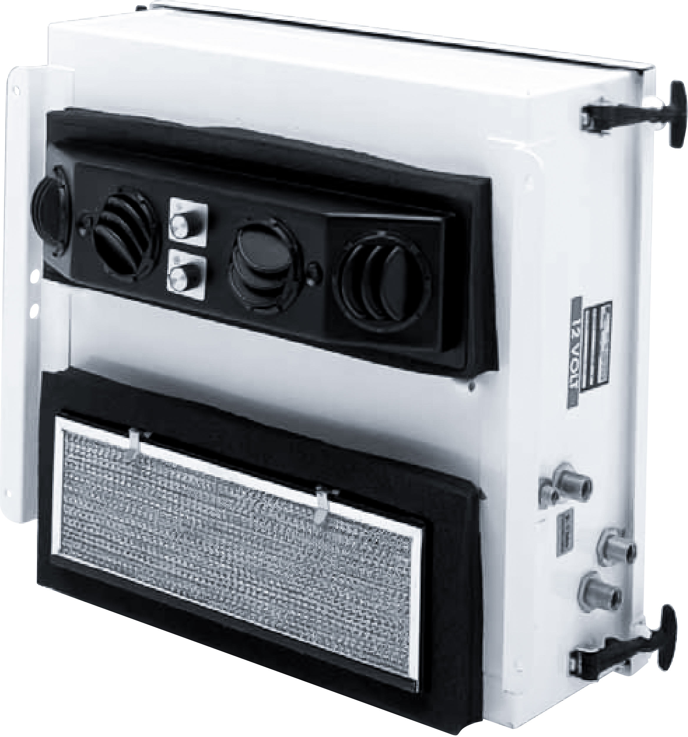 EVAPORATOR UNIT, ROOFTOP OR SIDE MOUNT, RED DOT, R9800, 24V, COOL & HEAT, METAL, WHITE