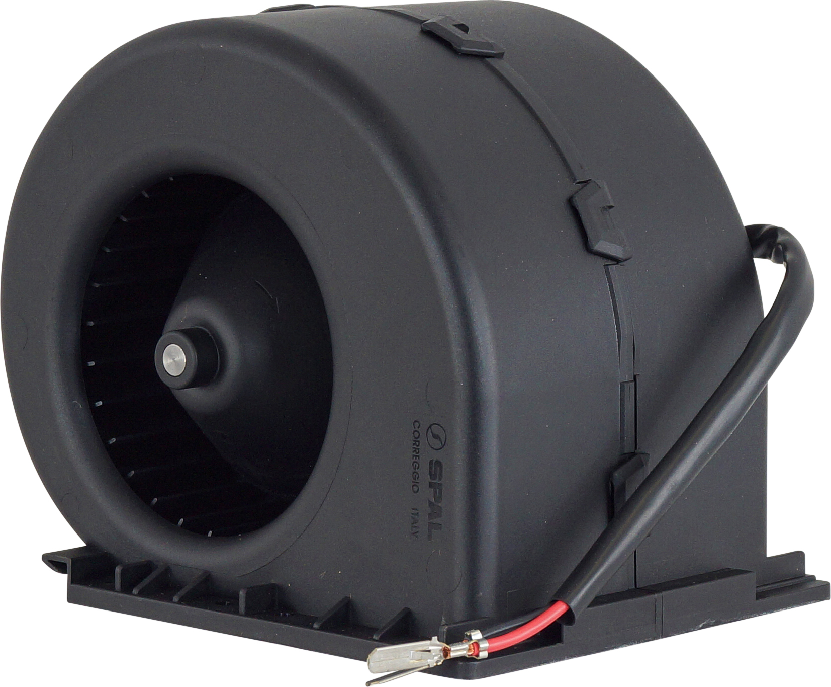 EVAPORATOR BLOWER ASSEMBLY, SINGLE, SPAL, 24V, 1-SPD, UNIVERSAL, PLASTIC CASE, SIDEWINDER