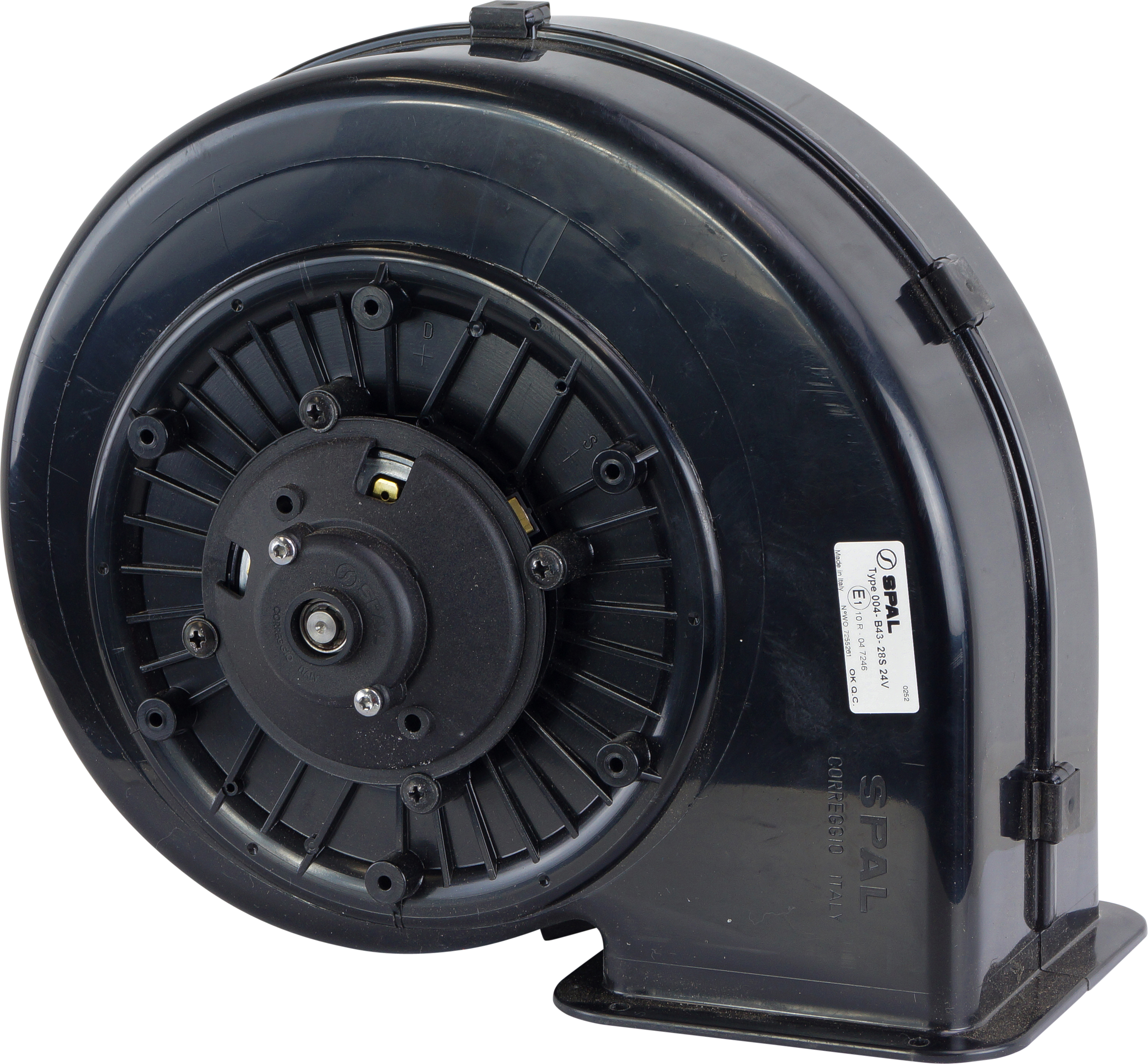 EVAPORATOR BLOWER ASSEMBLY, SPAL, 24V, PRESSURISER, SINGLE WHEEL
