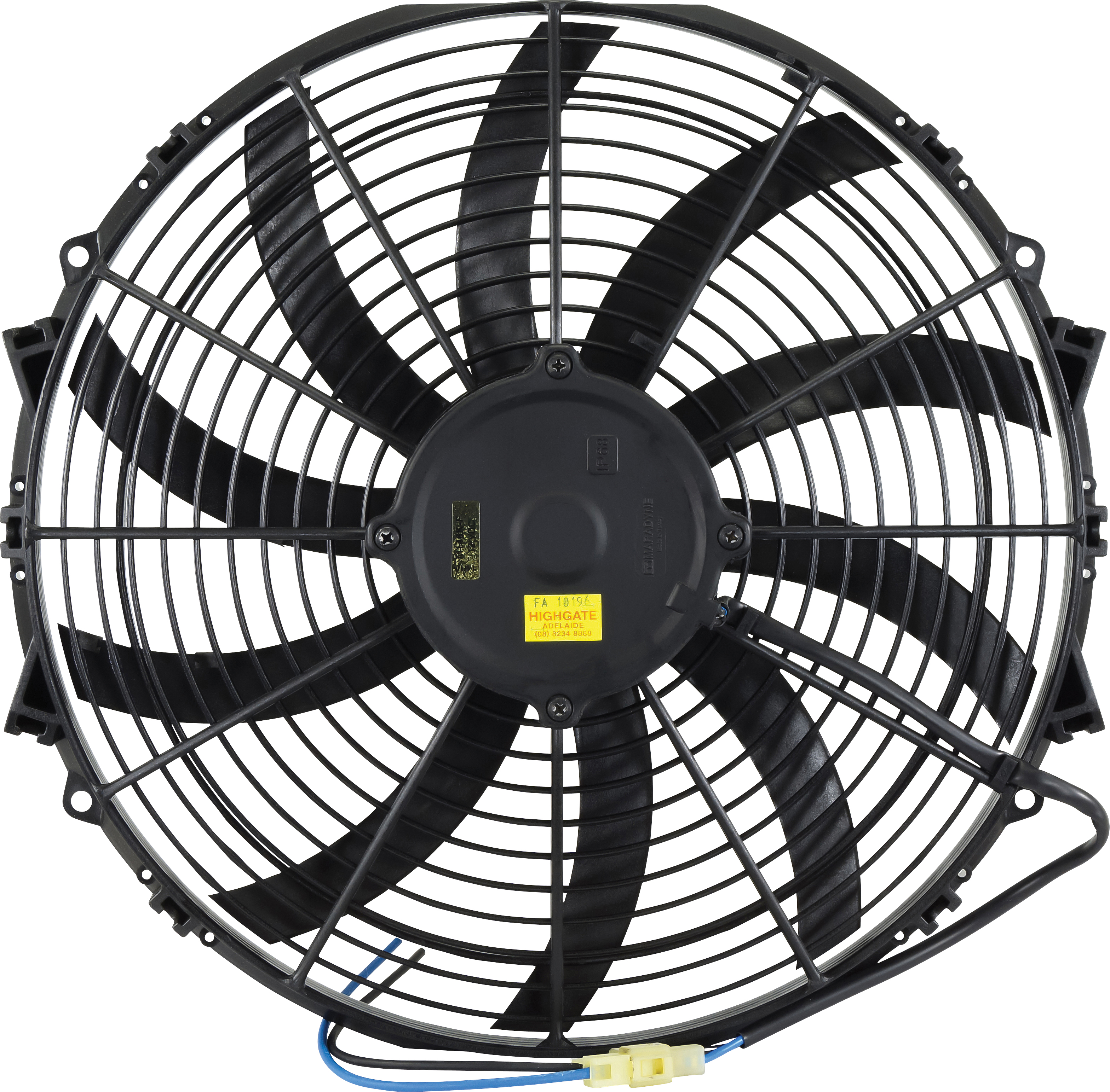 FAN, CONDENSER, MARADYNE, 12V, 350MM (14 INCH), REVERSIBLE, SKEW BLADE, 160W