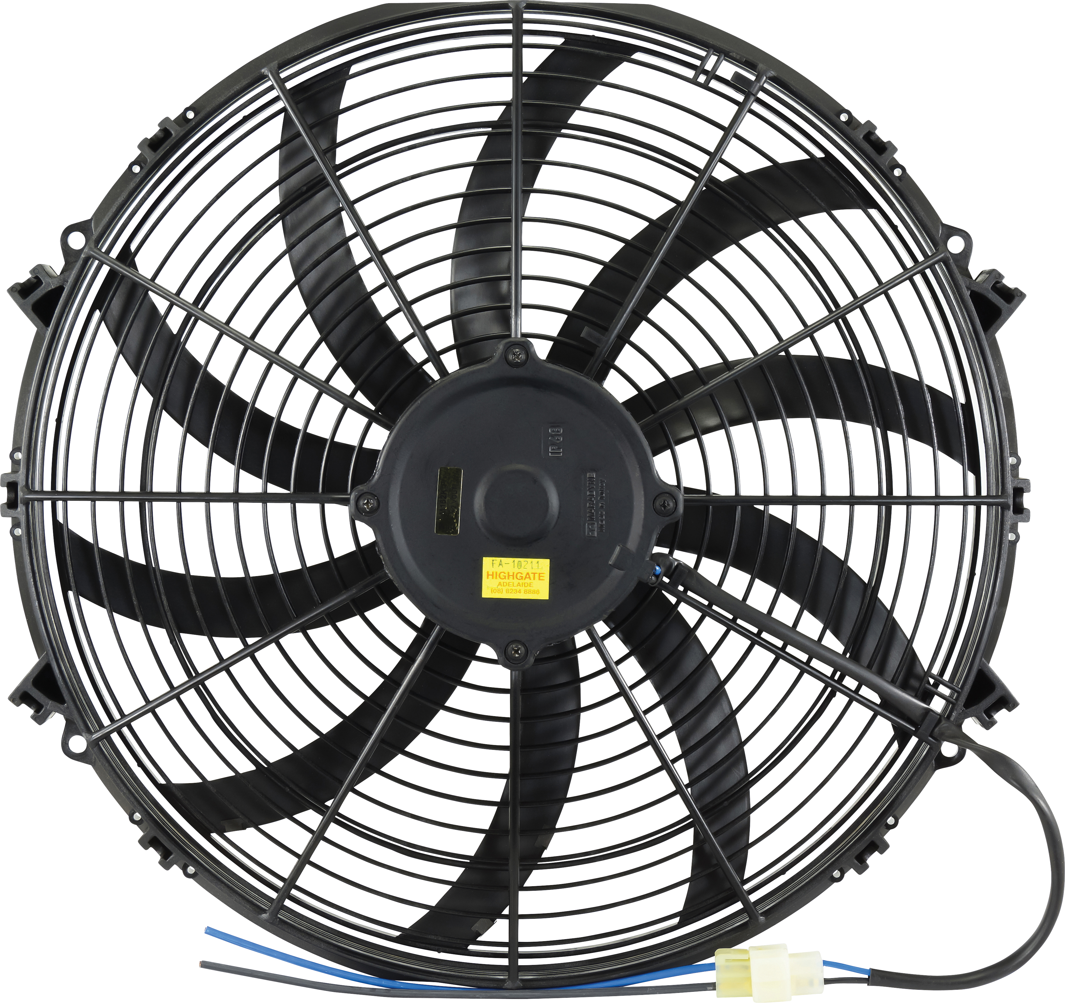 FAN, CONDENSER, MARADYNE, 12V, 400MM (16 INCH), REVERSIBLE, SKEW BLADE, 225W