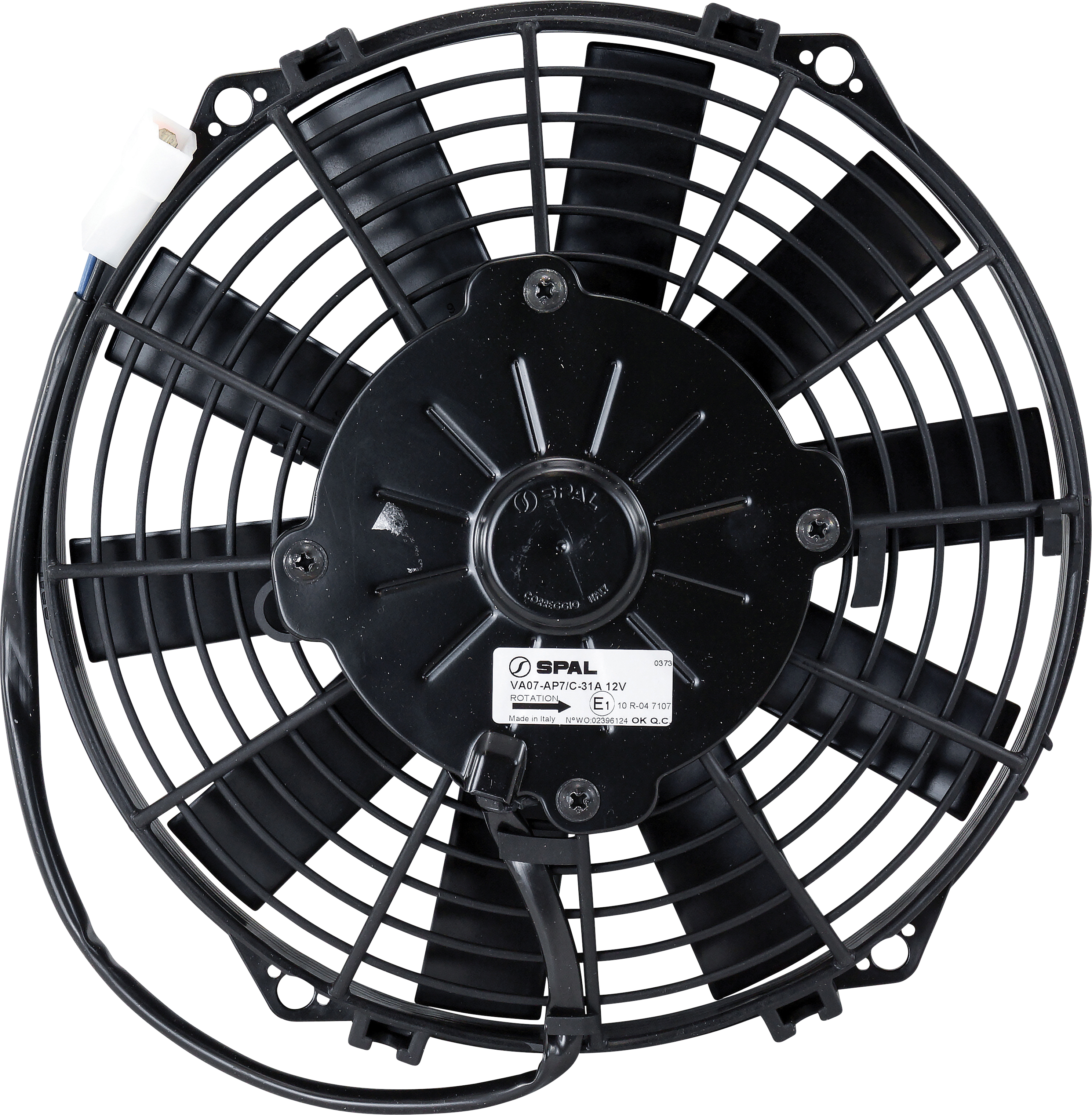 FAN, CONDENSER, SPAL, 12V, 225MM (9 INCH), PULLER, STRAIGHT BLADE, PREMIUM MOTOR