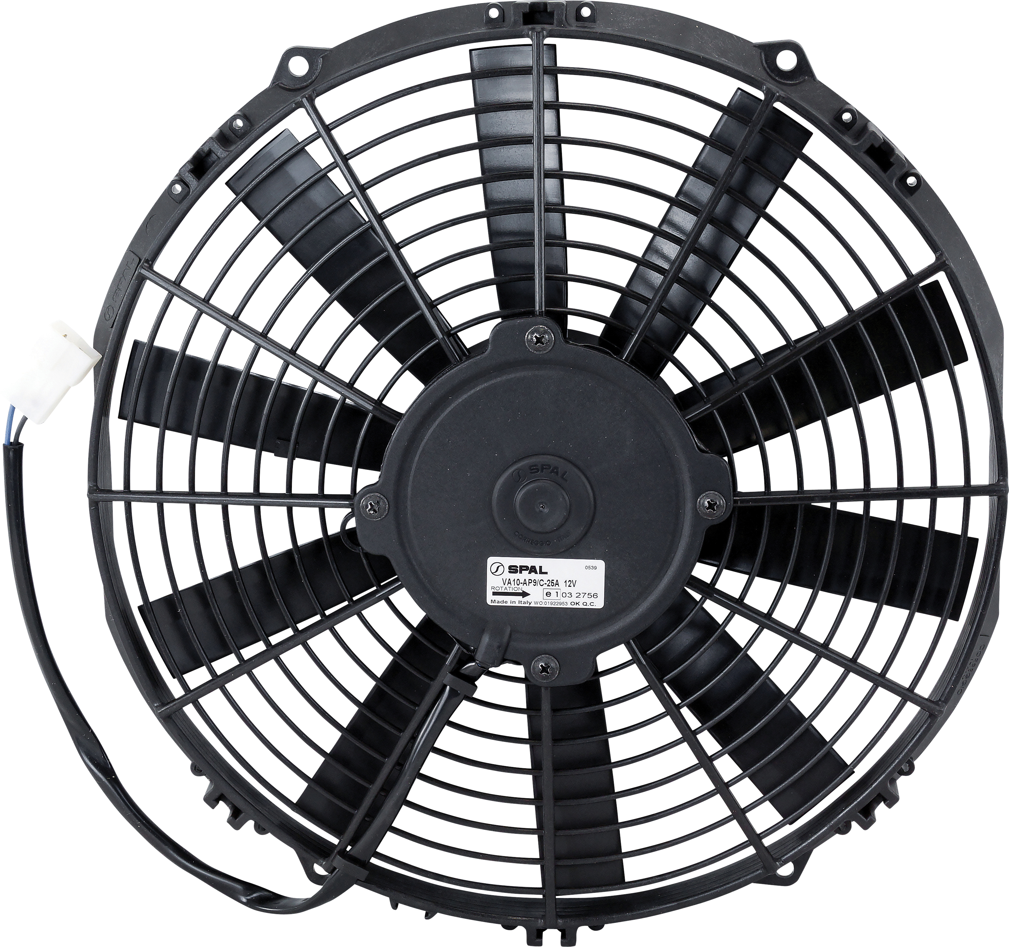 FAN, CONDENSER, SPAL, 12V, 305MM (12 INCH), PULLER, STRAIGHT BLADE, PREMIUM MOTOR