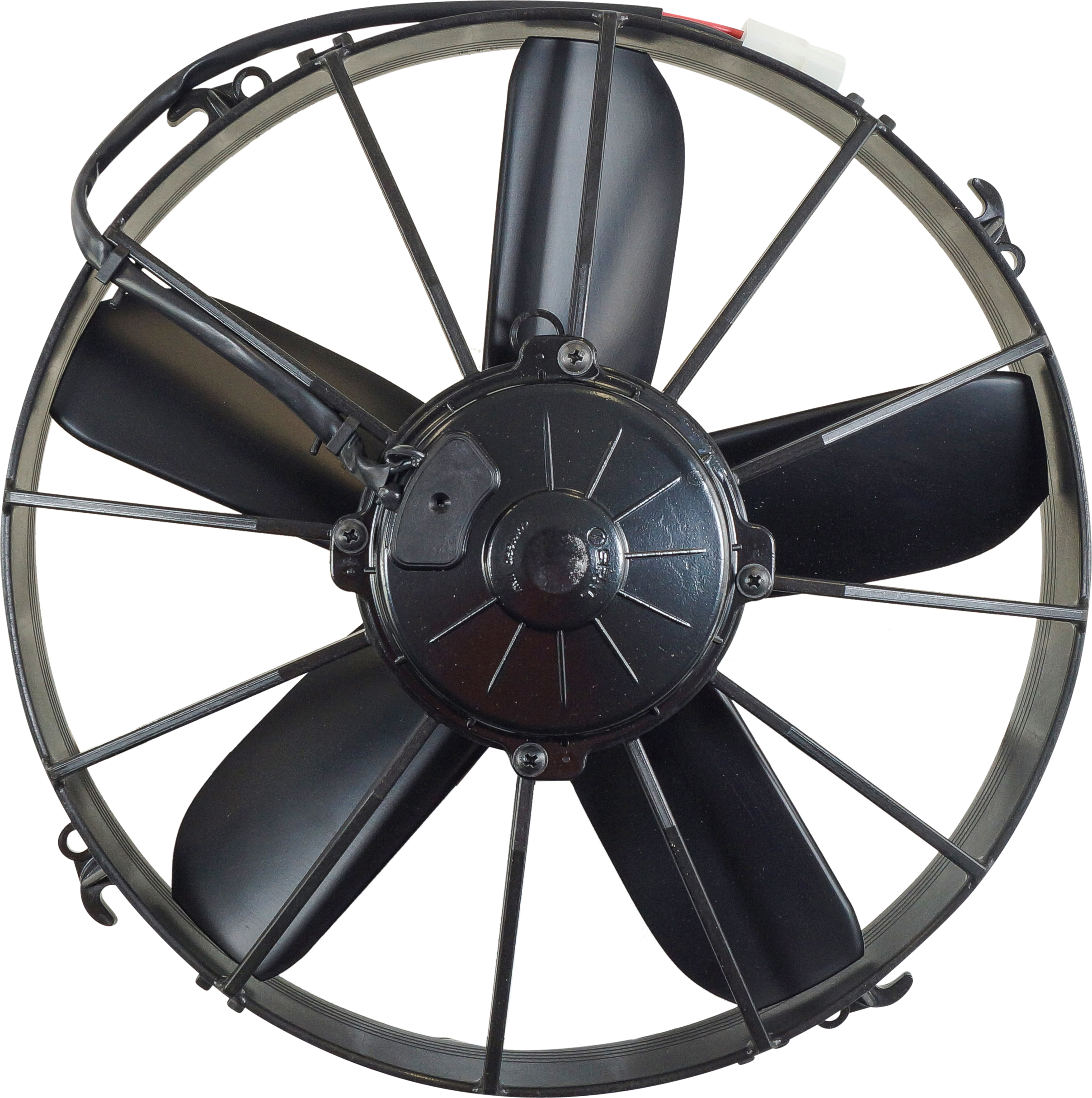 FAN, CONDENSER, SPAL, 12V 330MM (13 INCH), PUSHER, PADDLE BLADE, PREMIUM MTR , OPEN SHROUD