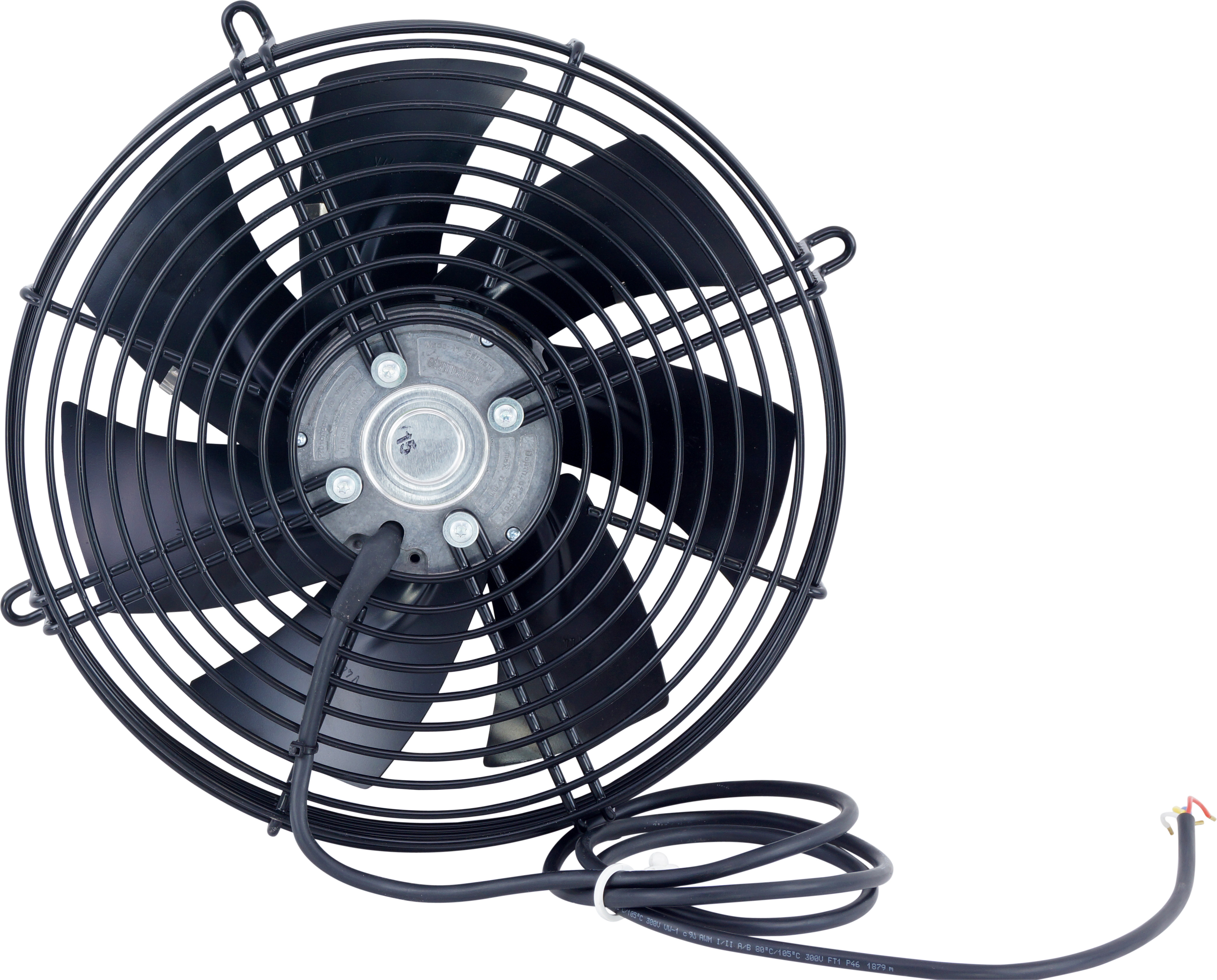 FAN, CONDENSER, EBM, 12V, 279MM (10 INCH), PULLER, SKEW BLADE, BRUSHLESS MOTOR, STEEL