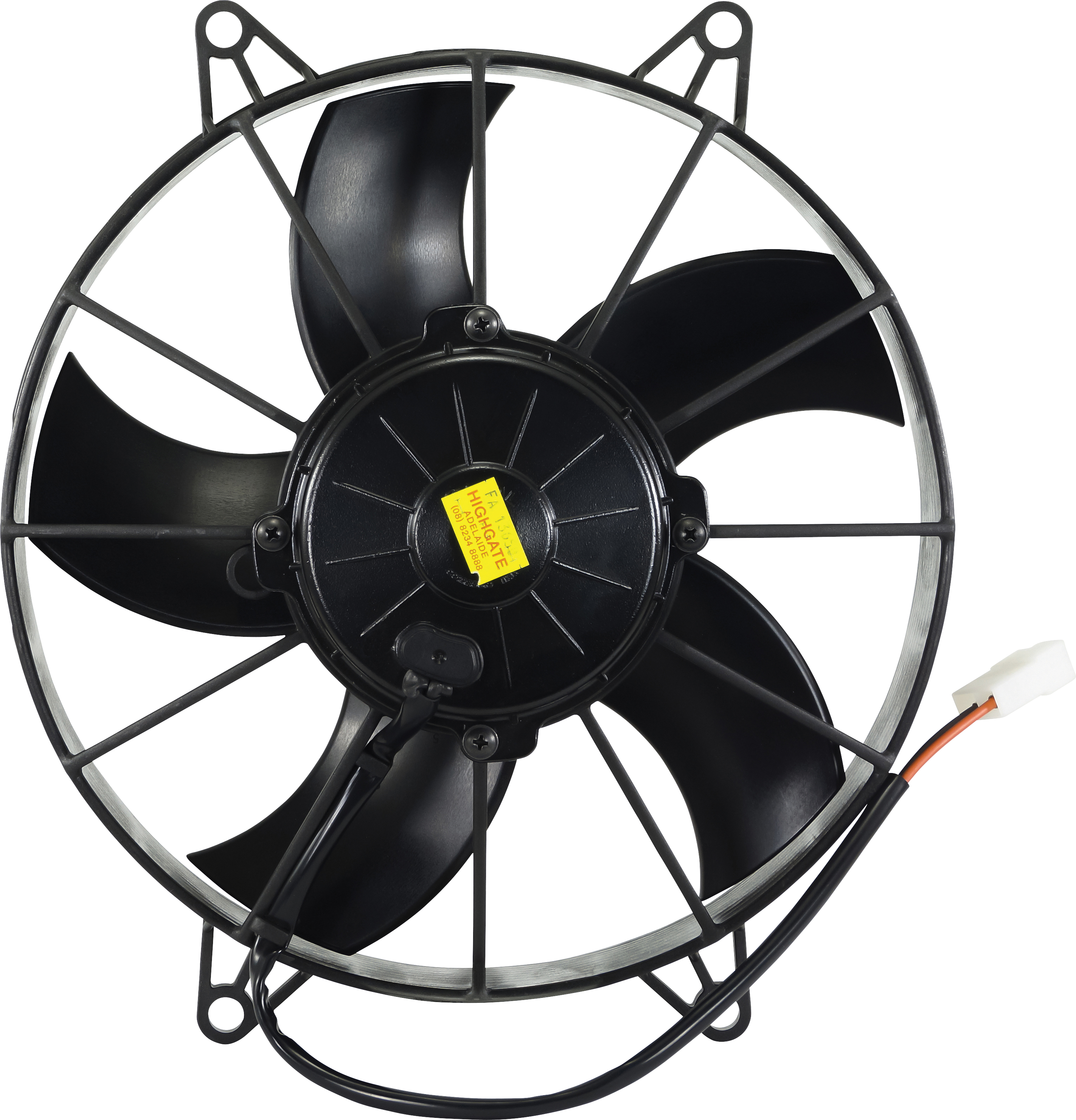 FAN, CONDENSER, SPAL, 12V, 255MM (10 INCH), PUSHER, SKEW BLADE, LONG LIFE MOTOR