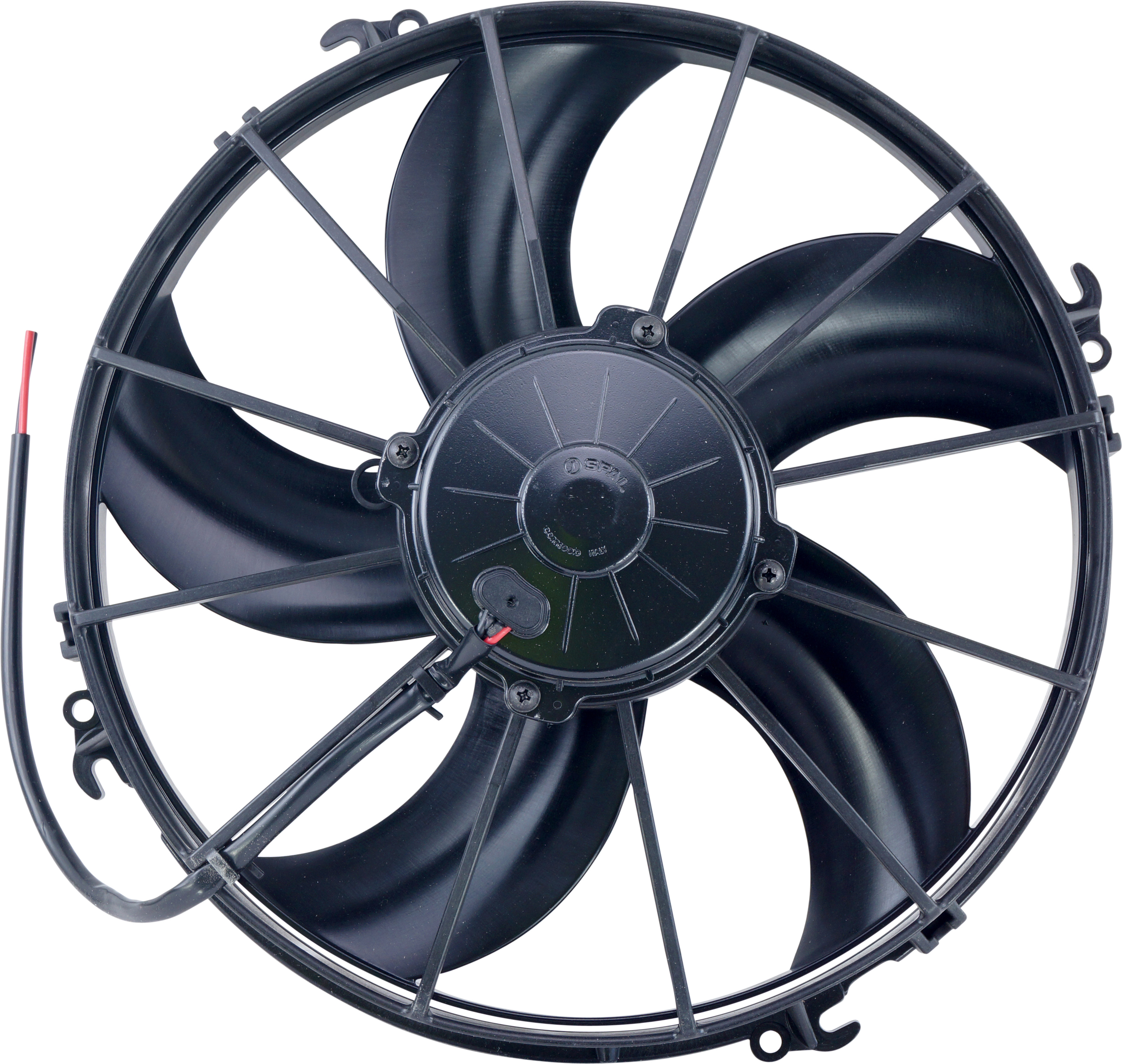 FAN, CONDENSER, SPAL, 12V, 300MM (12 INCH), PUSHER, SKEW BLADE, LONG LIFE MOTOR