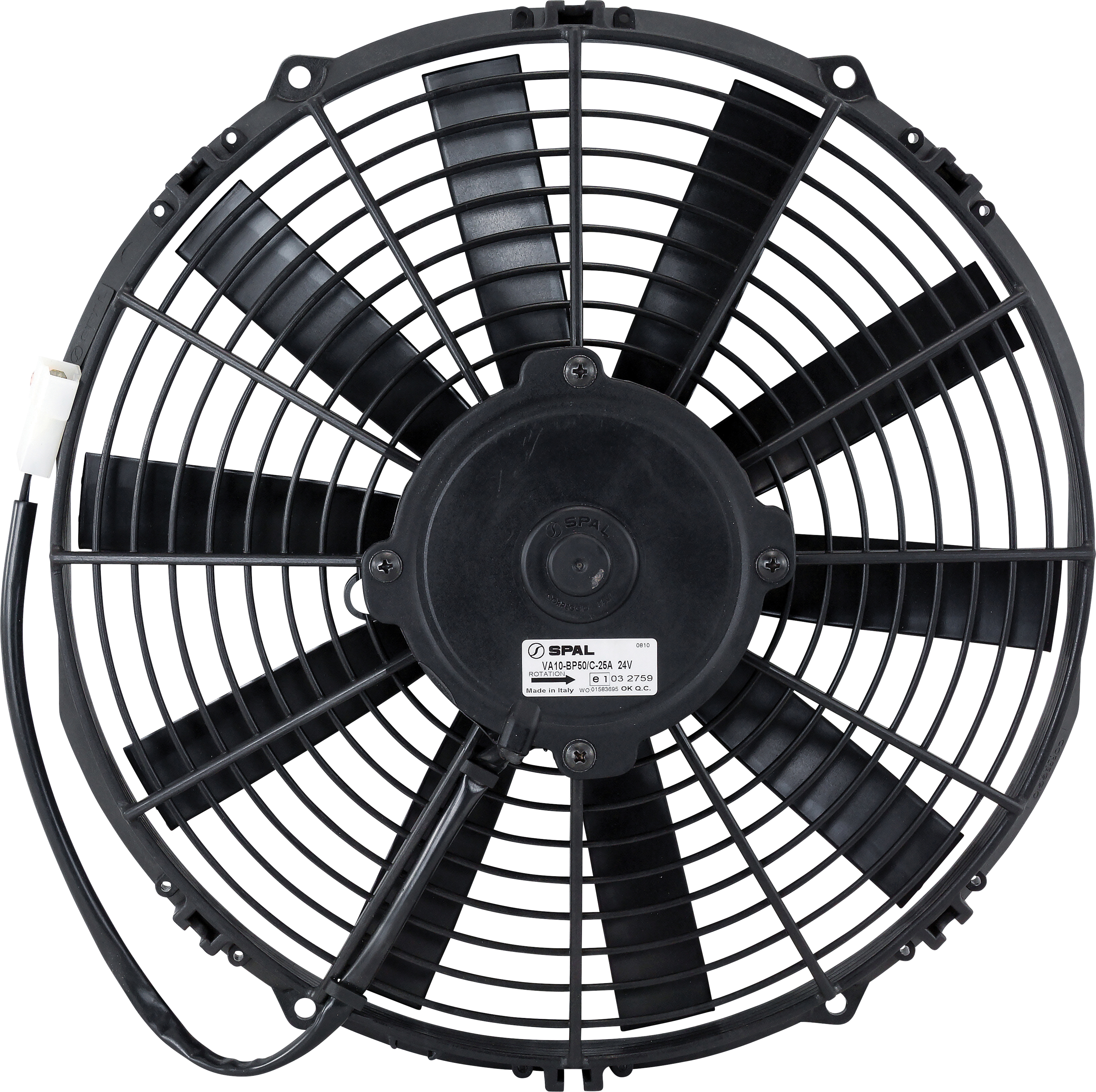 FAN, CONDENSER, SPAL, 24V, 305MM (12 INCH), PULLER, STRAIGHT BLADE, PREMIUM MOTOR