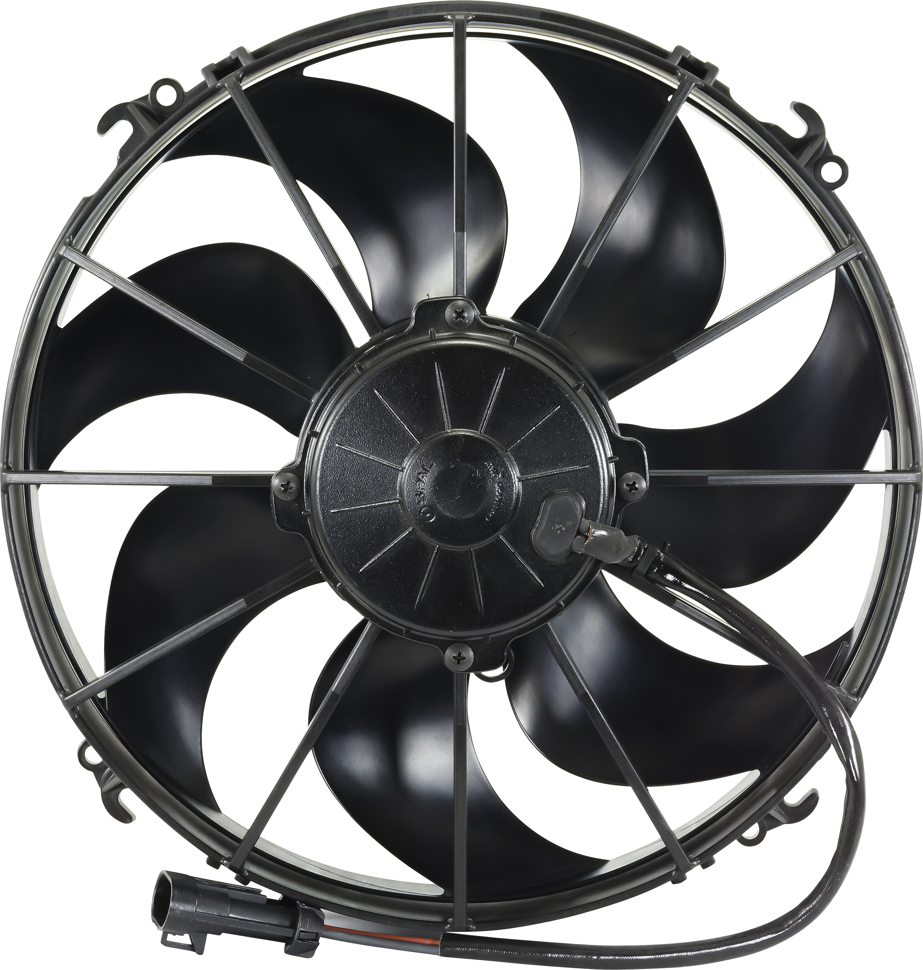 FAN, CONDENSER, SPAL, 24V, 305MM (12 INCH), PULLER, SKEW BLADE, LONG LIFE MOTOR