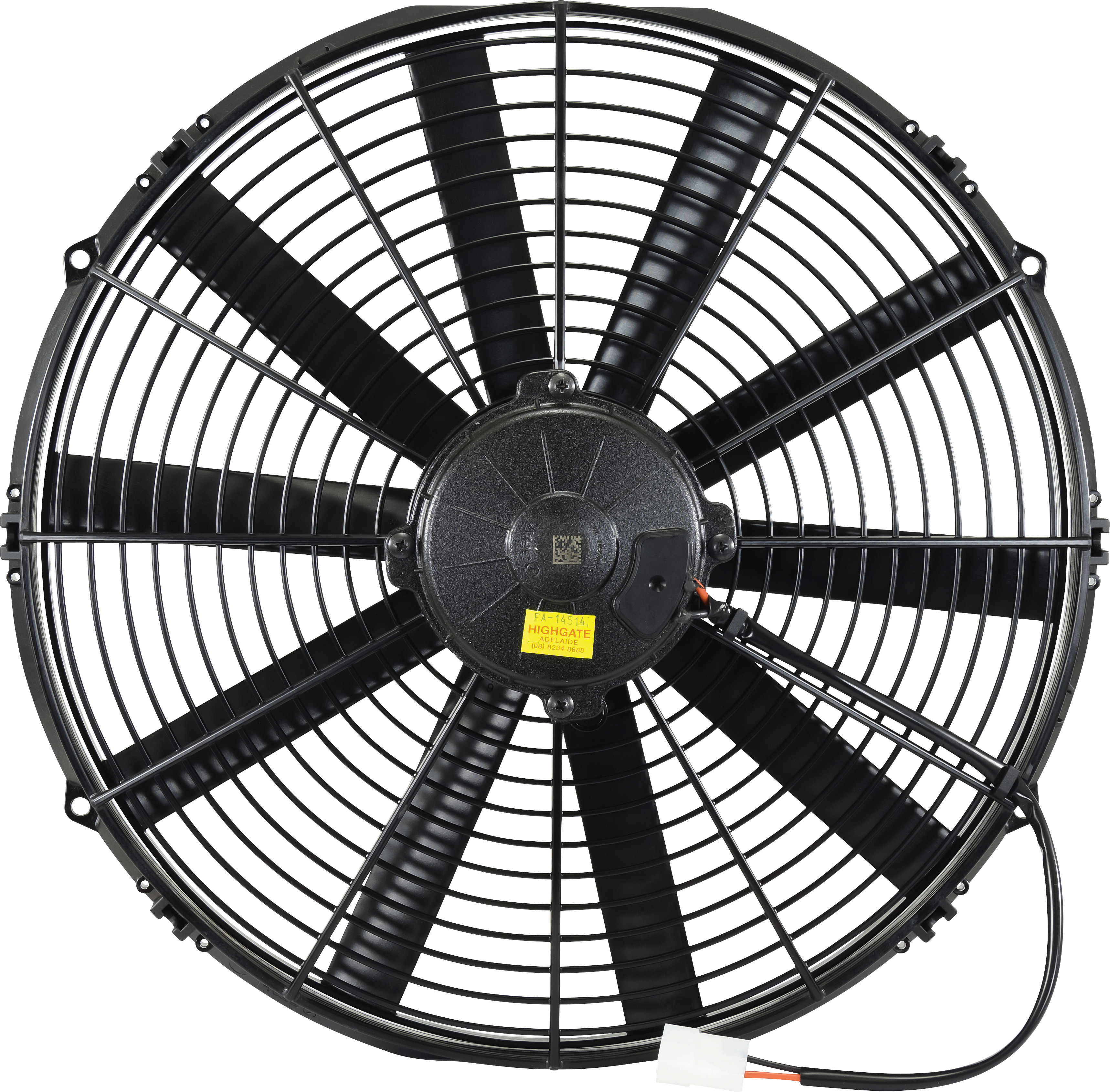FAN, CONDENSER, SPAL, 24V, 400MM (16 INCH), PUSHER, STRAIGHT BLADE, LONG LIFE MOTOR