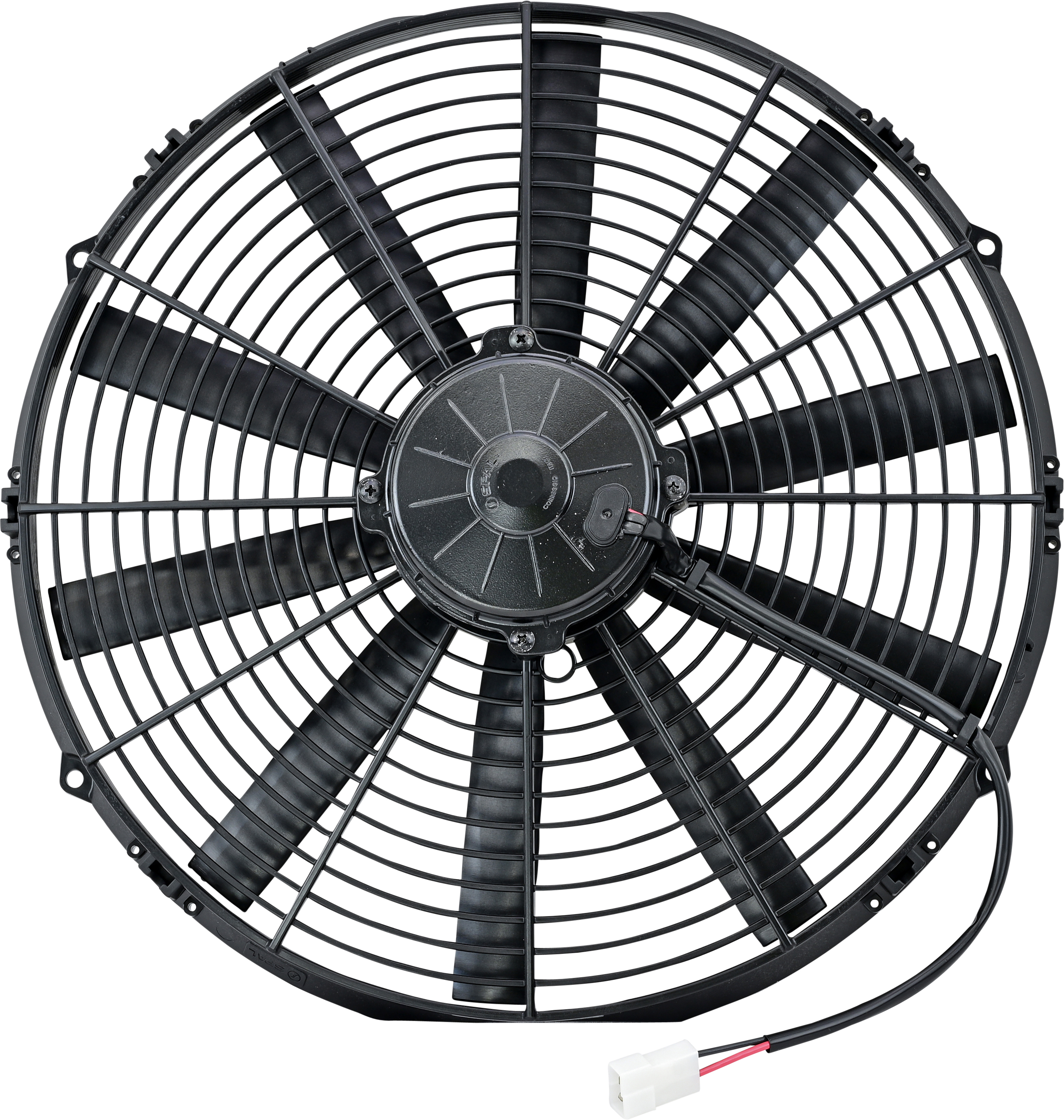 FAN, CONDENSER, SPAL, 24V, 400MM (16 INCH), PUSHER, STRAIGHT BLADE, LONG LIFE MOTOR