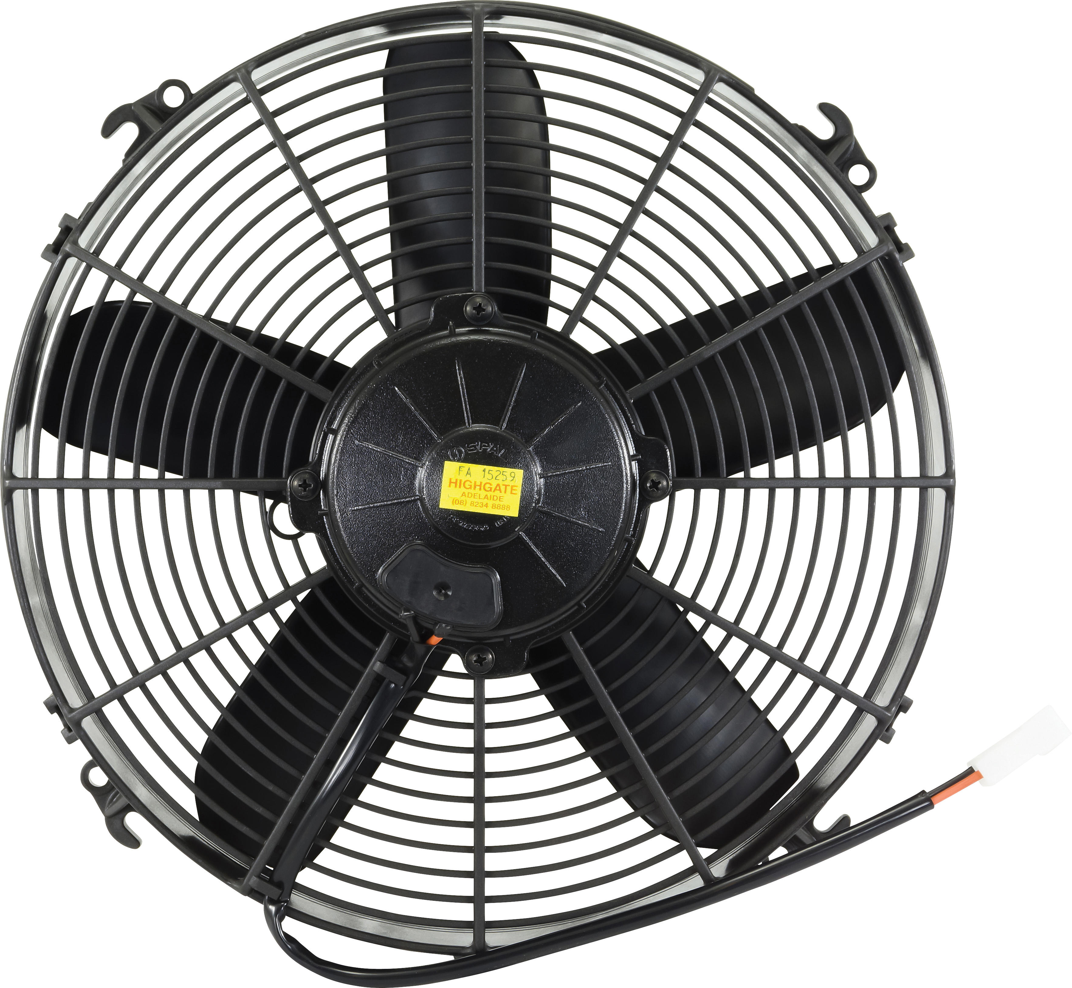 FAN, CONDENSER, SPAL, 24V, 300MM (12 INCH), PULLER, PADDLE BLADE, LONG LIFE MOTOR