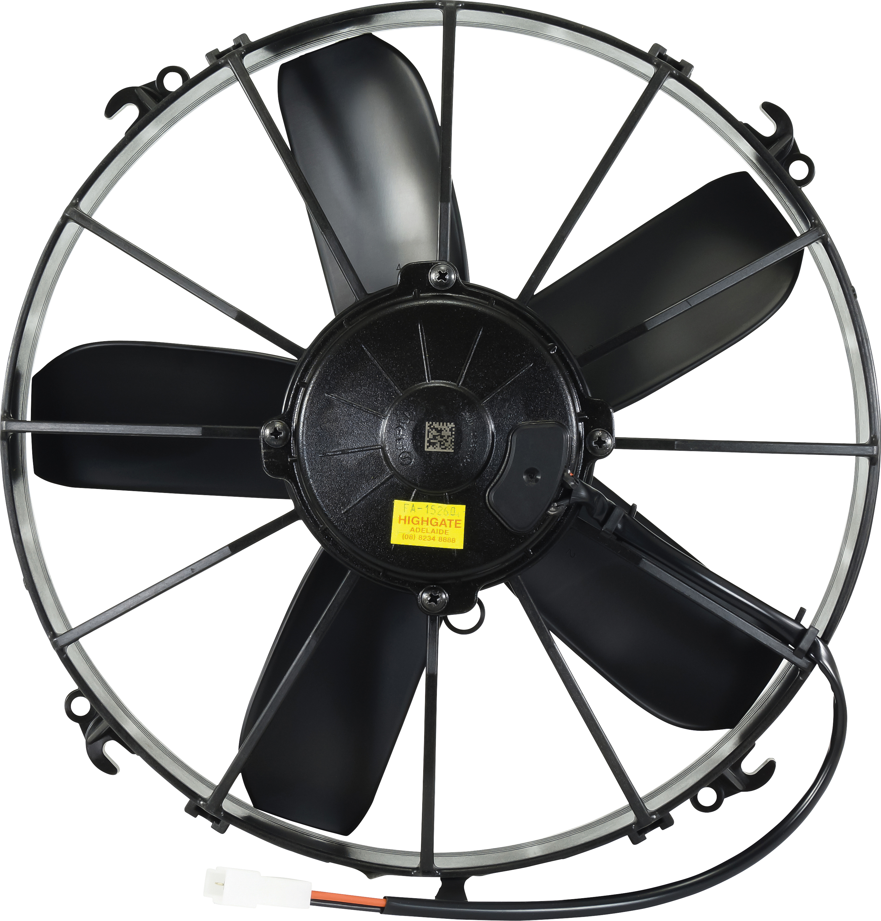 FAN, CONDENSER, SPAL, 24V, 300MM (12 INCH), PULLER, PADDLE BLADE, LONG LIFE MOTOR, OPEN SHROUD