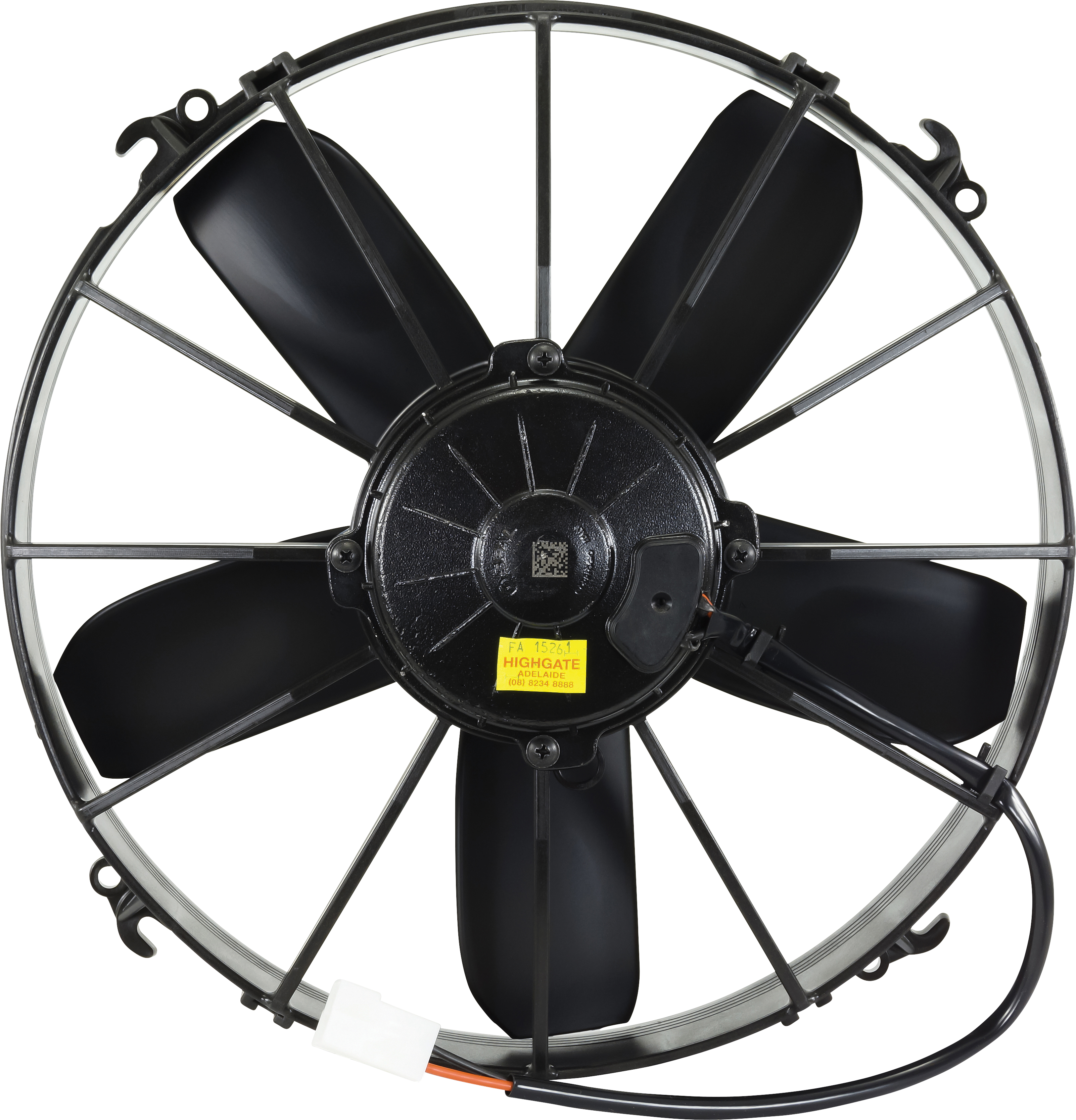 FAN, CONDENSER, SPAL, 24V, 300MM (12 INCH), PUSHER, PADDLE BLADE, LONG LIFE MOTOR, OPEN SHROUD