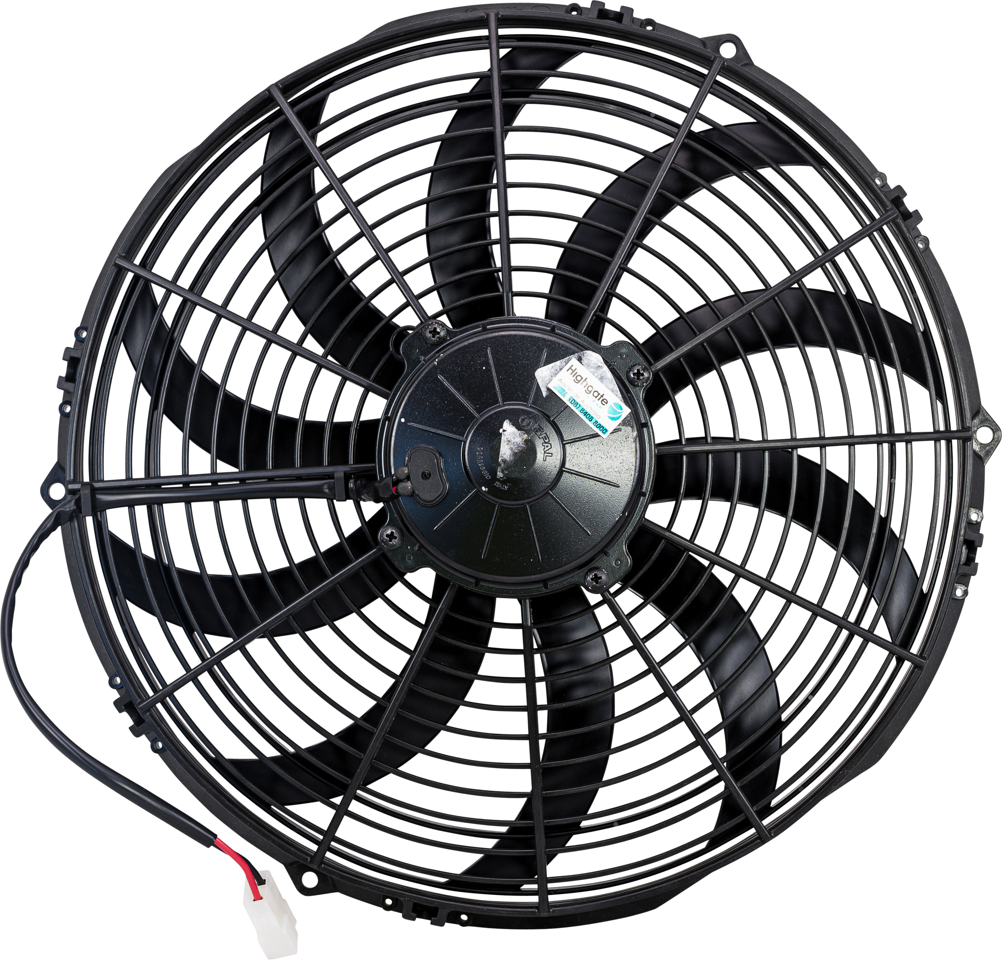 FAN, CONDENSER, SPAL, 24V, 225MM (9 INCH), PUSHER, SKEW BLADE, PREMIUM MOTOR