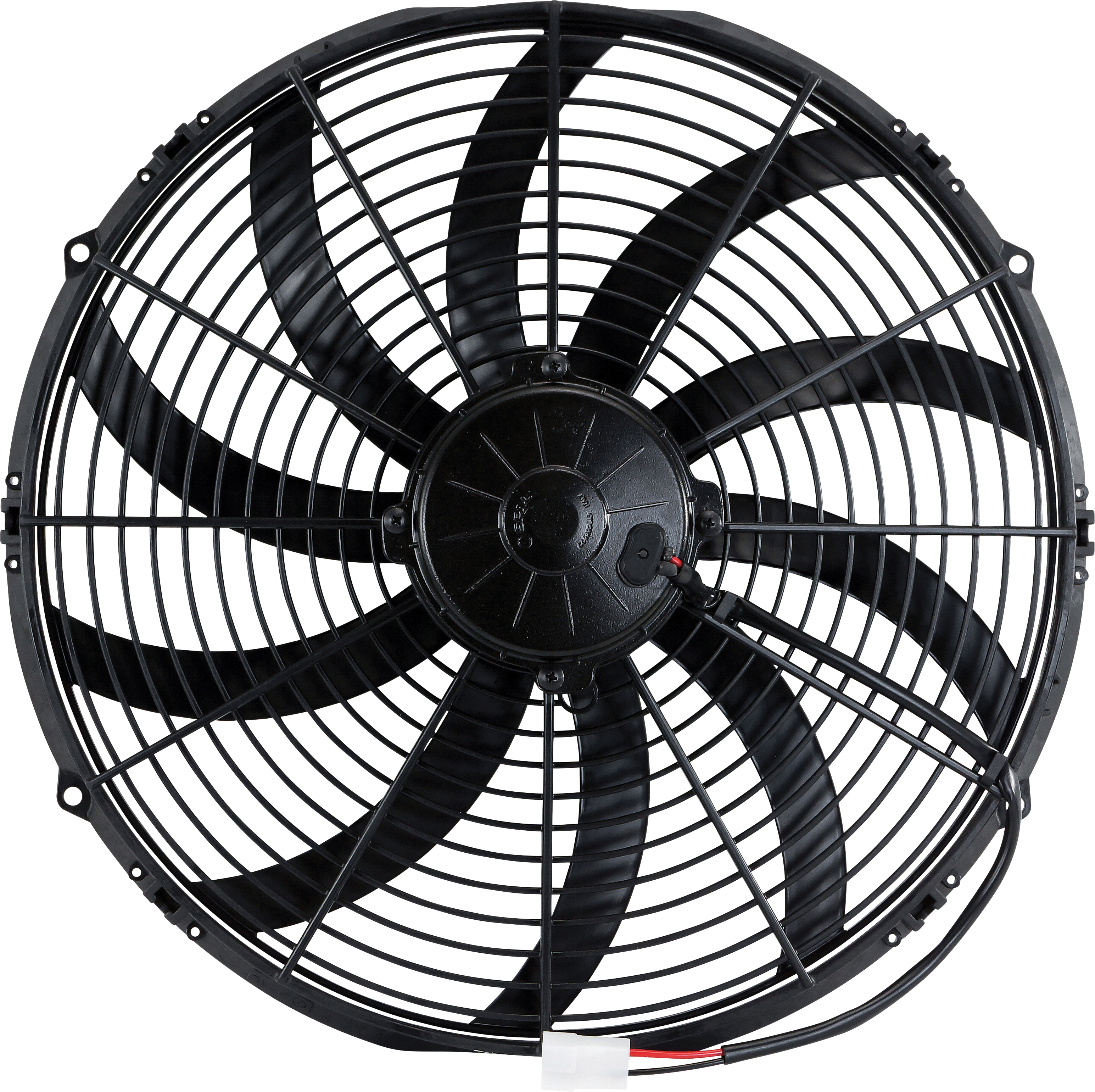 FAN, CONDENSER, SPAL, 24V, 400MM (16 INCH), PULLER, SKEW BLADE, LONG LIFE MOTOR