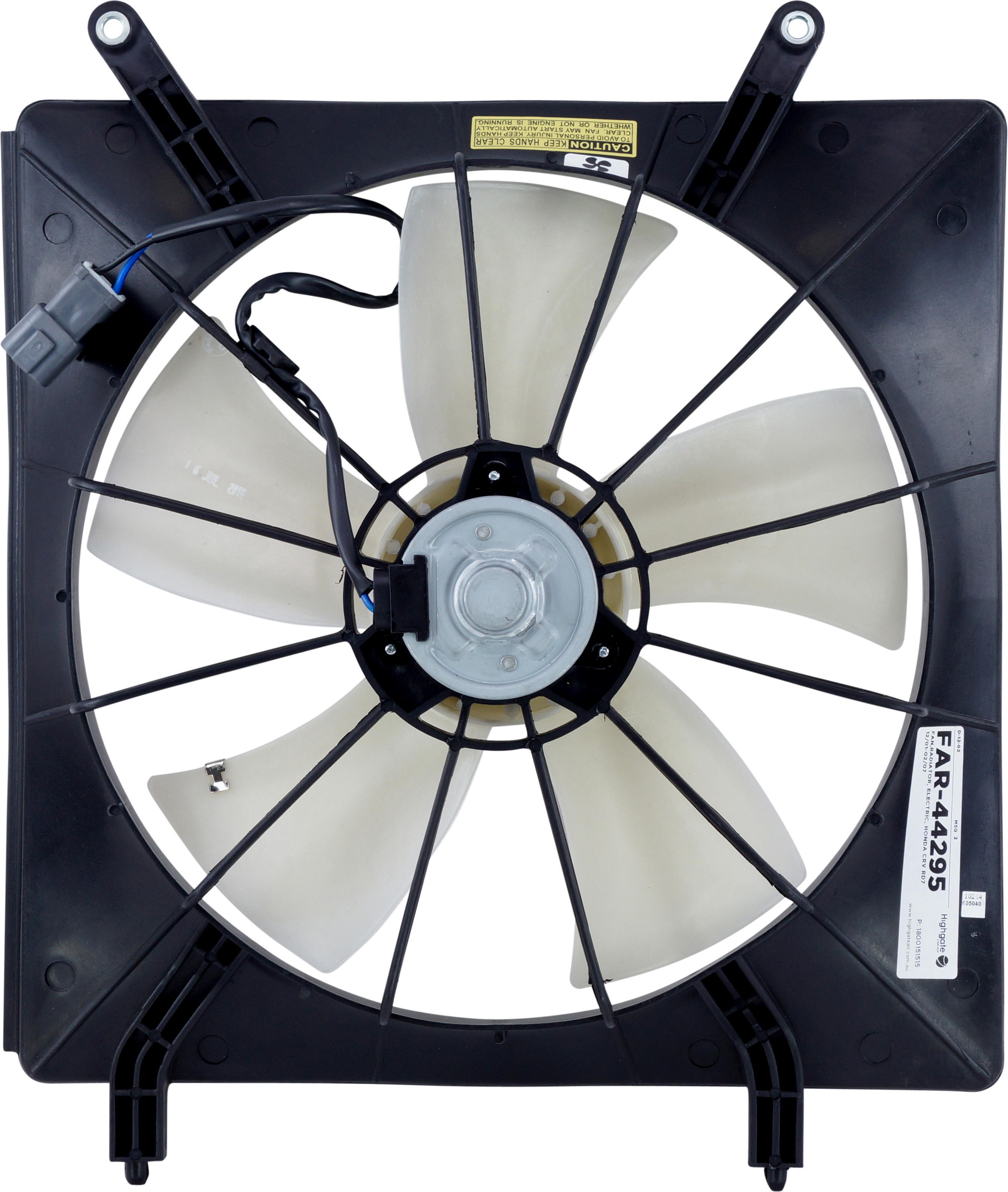 FAN, RADIATOR, OEM REPLACEMENT, HONDA CRV RD7 12/01-02/07