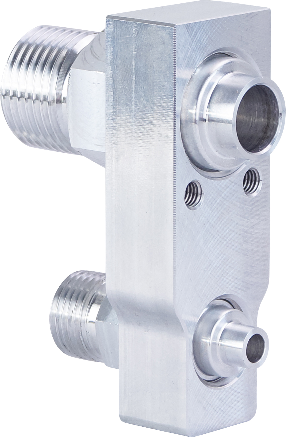 HOSE ADAPTOR, PAD, ALUMINIUM, SUITS KENWORTH TX VALVE VA-49848 ON EVAPORATOR EVC-54420, EVC-54421