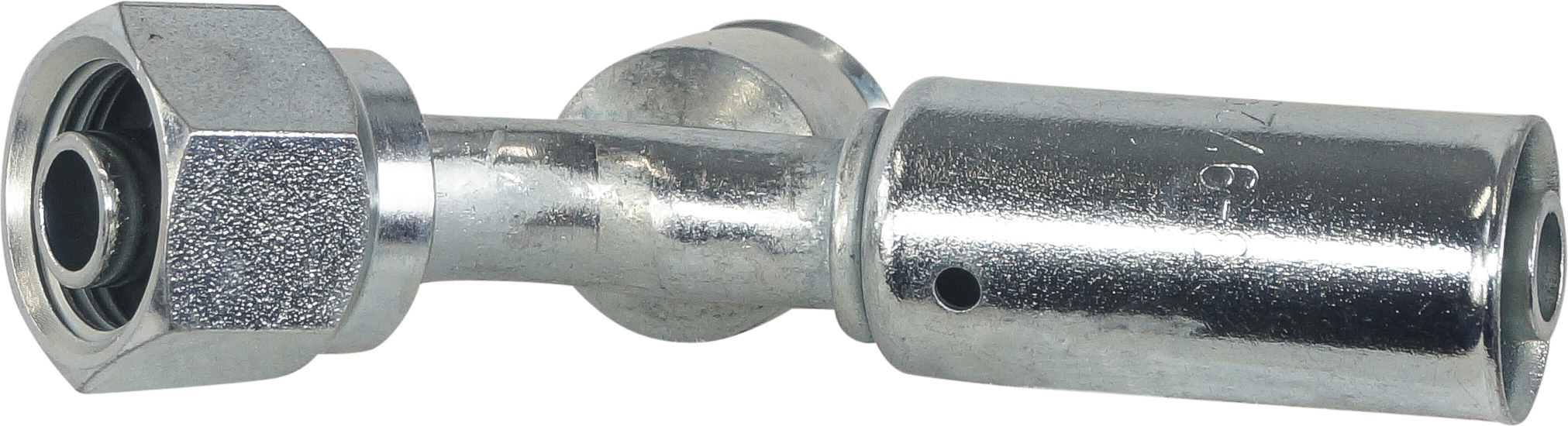 HOSE FITTING, BEADLOCK, FOR, 45 DEG #6, STEEL, R1234YF ACCESS