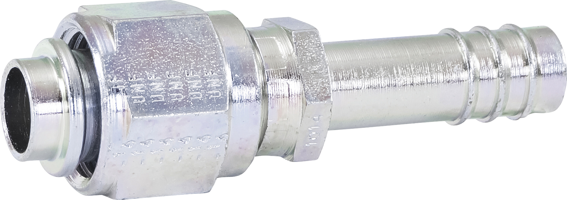 HOSE FITTING, BARB, FOR, STR, #10, STEEL