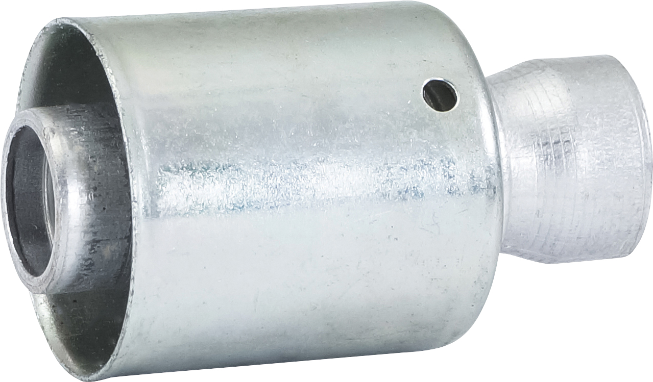 HOSE FITTING, BEADLOCK, WELD ON, #10-#12, ALUMINIUM, STANDARD, #10 PIPE TO #12 HOSE