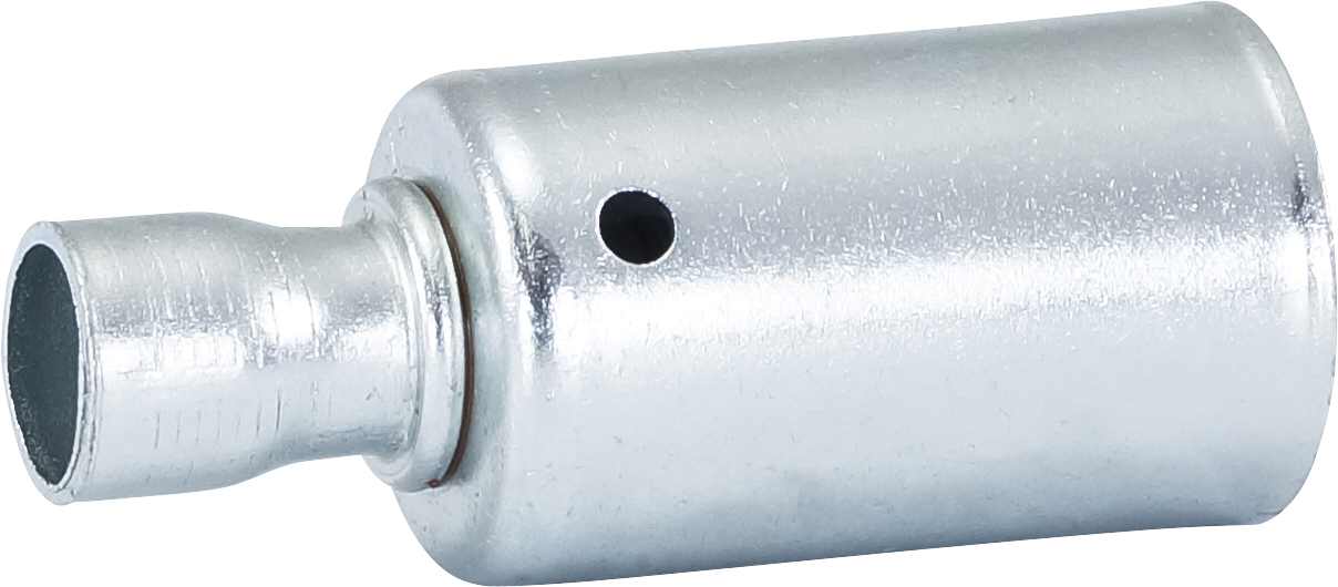 HOSE FITTING, BEADLOCK, WELD ON, #6, STEEL, STANDARD