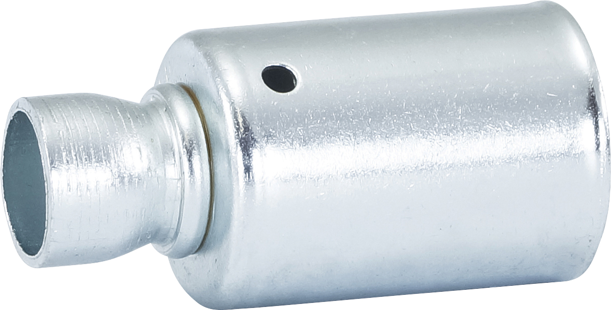 HOSE FITTING, BEADLOCK, WELD ON, #8, STEEL, STANDARD