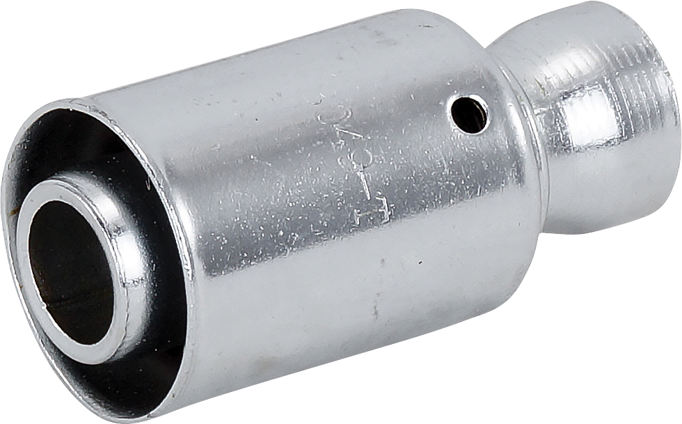 HOSE FITTING, BEADLOCK, WELD ON, #10-#12, STEEL, REDUCED, #10 PIPE TO #12 HOSE
