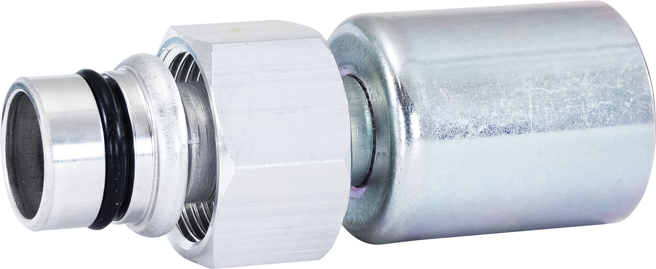 HOSE FITTING, BEADLOCK, FCO, STR, #10, ALUMINIUM, STANDARD, CAPTIVE O-RING