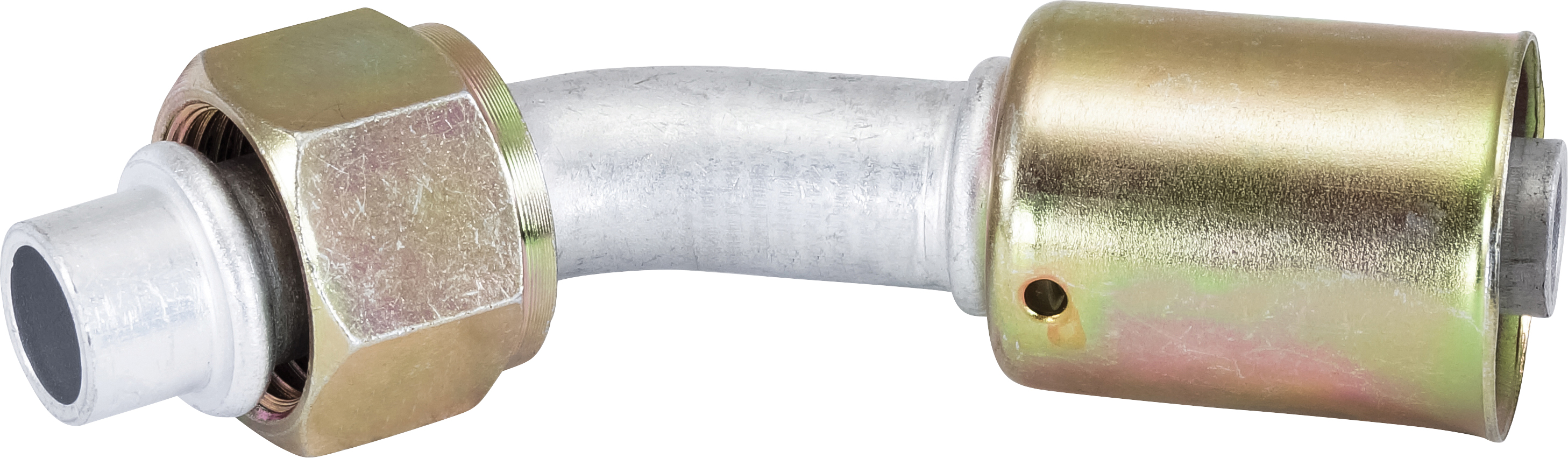 HOSE FITTING, BEADLOCK, FOR, 45 DEG, #10, ALUMINIUM, STANDARD