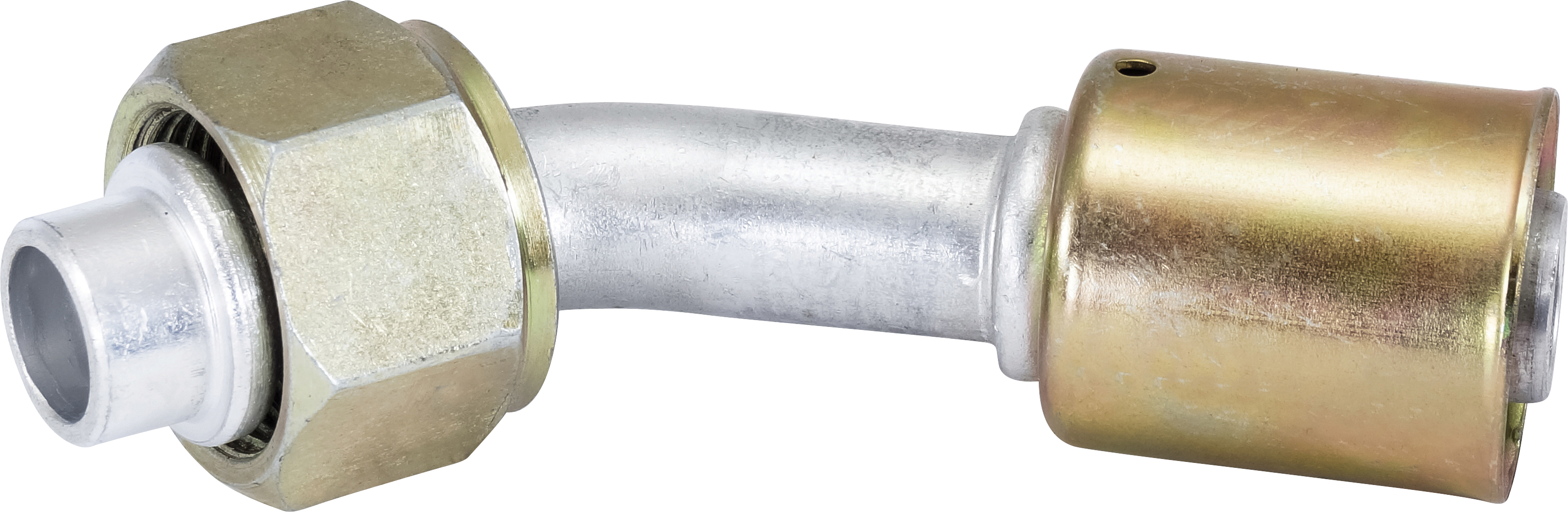 HOSE FITTING, BEADLOCK, FOR, 45 DEG, #12, ALUMINIUM, STANDARD