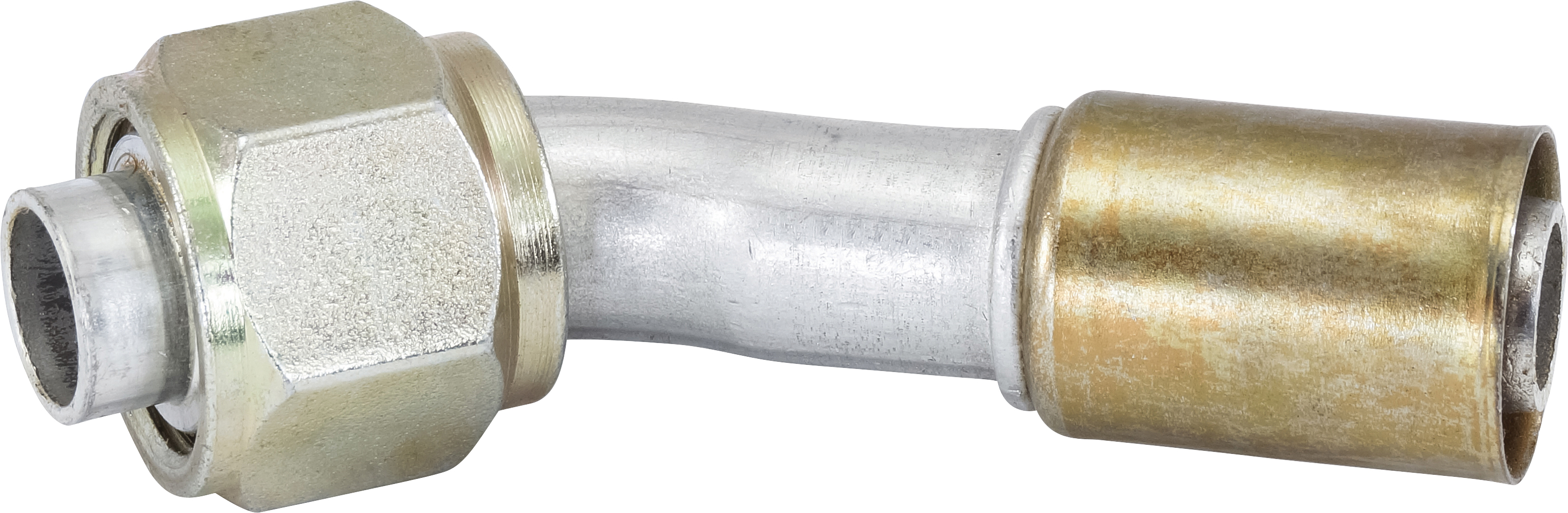 HOSE FITTING, BEADLOCK, FOR, 45 DEG, #12, ALUMINIUM, REDUCED