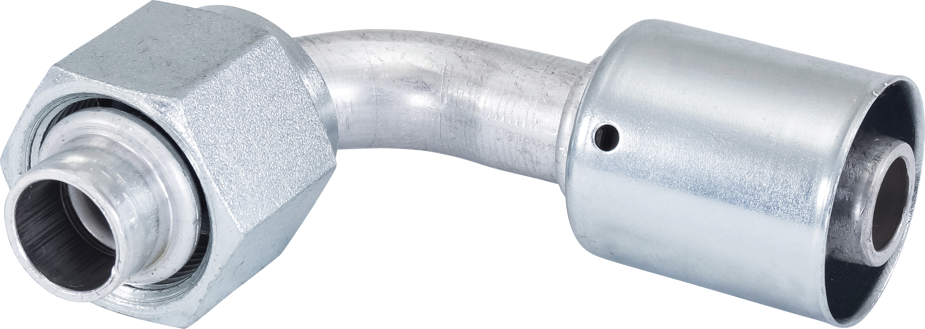 HOSE FITTING, BEADLOCK, FOR, 90 DEG, #12, ALUMINIUM, STANDARD