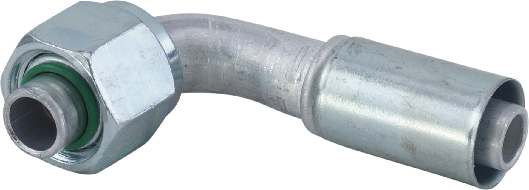 HOSE FITTING, BEADLOCK, FOR, 90 DEG, #10, ALUMINIUM, REDUCED