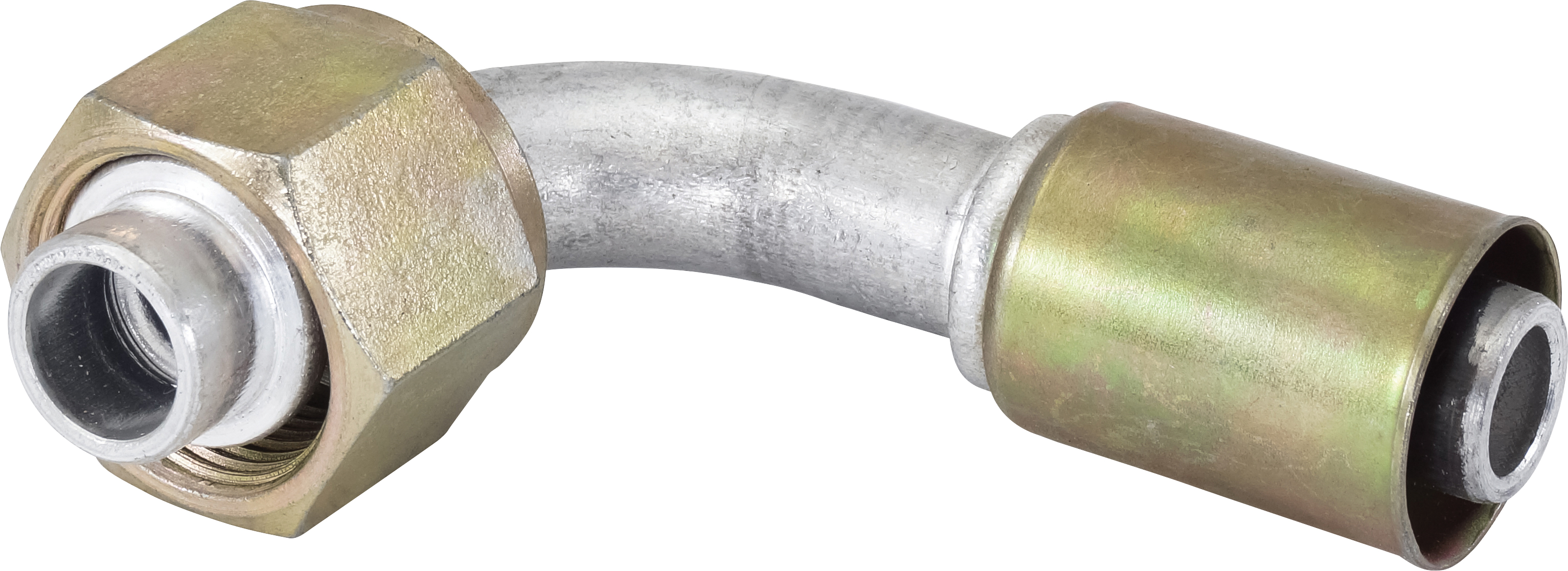 HOSE FITTING, BEADLOCK, FOR, 90 DEG, #12, ALUMINIUM, REDUCED