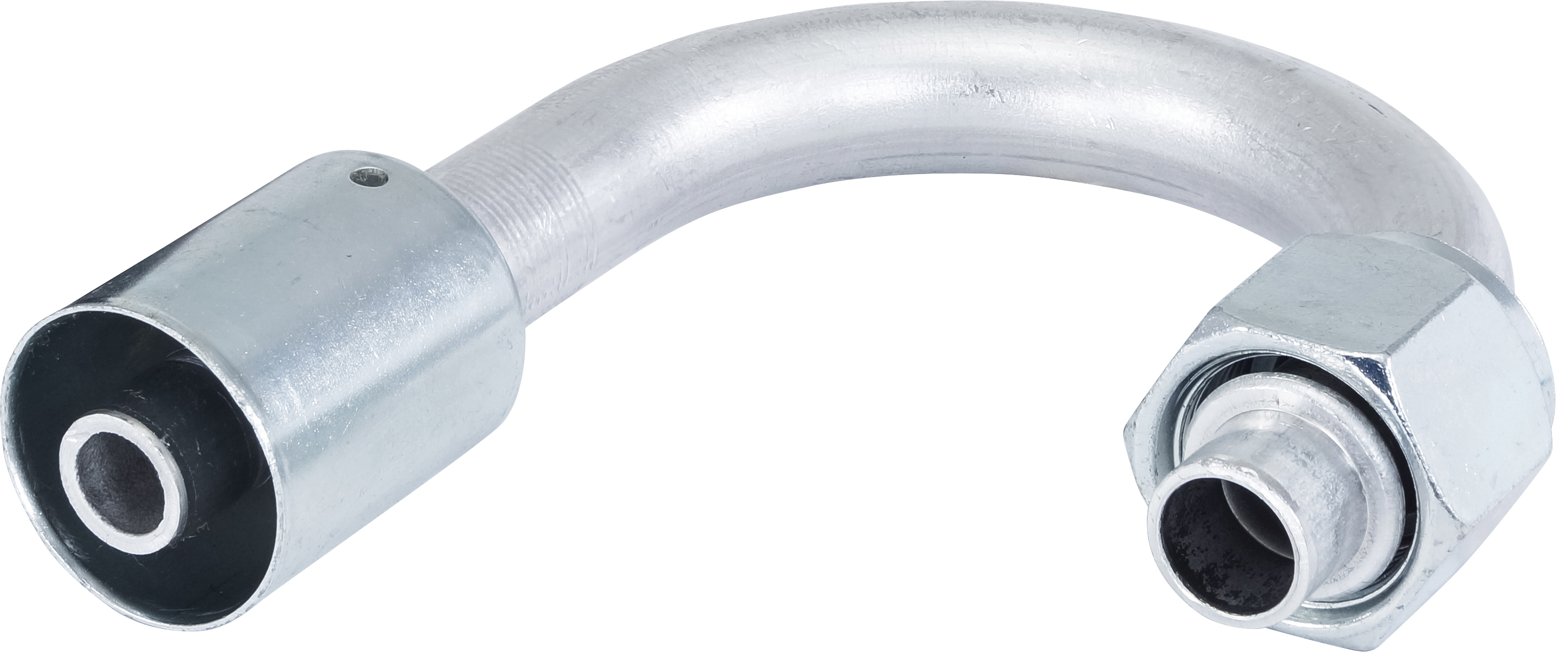 HOSE FITTING, BEADLOCK, FOR, 180 DEG, #10, ALUMINIUM, STANDARD