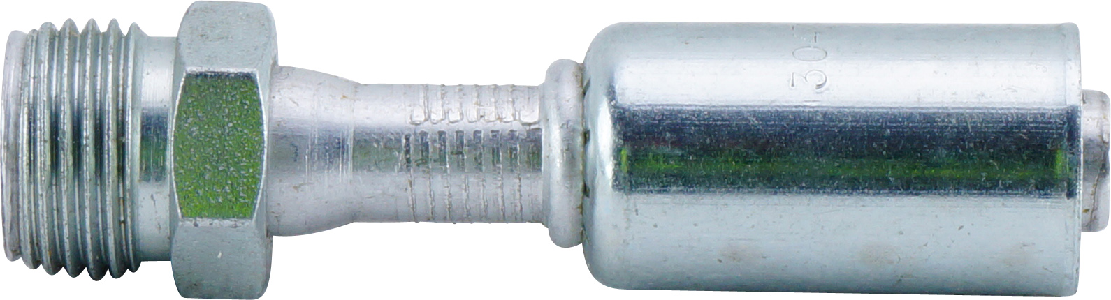 HOSE FITTING, BEADLOCK, MIO, STR, #8, ALUMINIUM, REDUCED