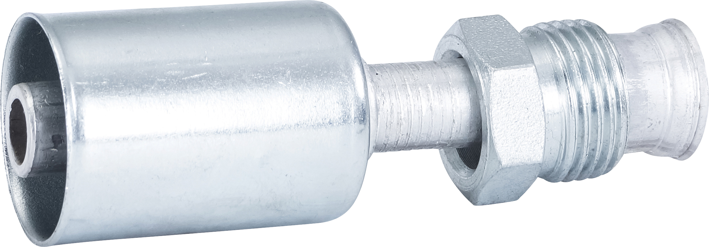 HOSE FITTING, BEADLOCK, MIO, STR, #8, ALUMINIUM, STANDARD