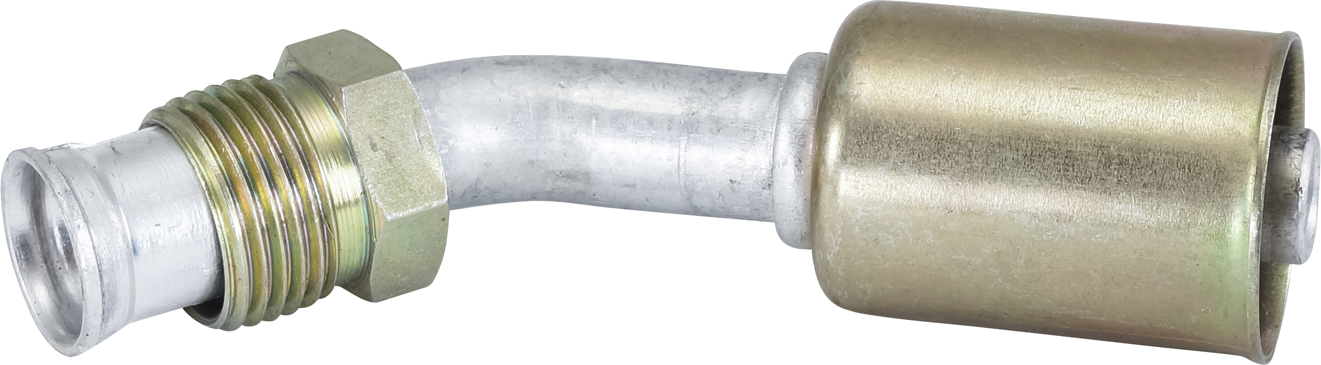 HOSE FITTING, BEADLOCK, MIO, 45 DEG, #8, ALUMINIUM, STANDARD
