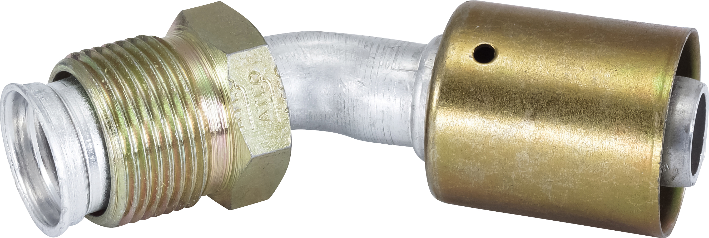 HOSE FITTING, BEADLOCK, MIO, 45 DEG, #12, ALUMINIUM, STANDARD