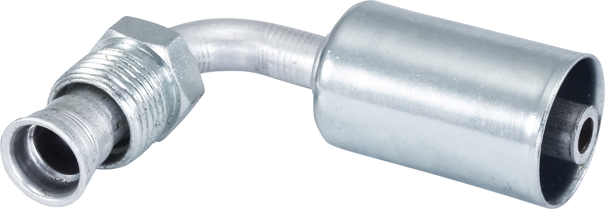 HOSE FITTING, BEADLOCK, MIO, 90 DEG, #6, ALUMINIUM, STANDARD