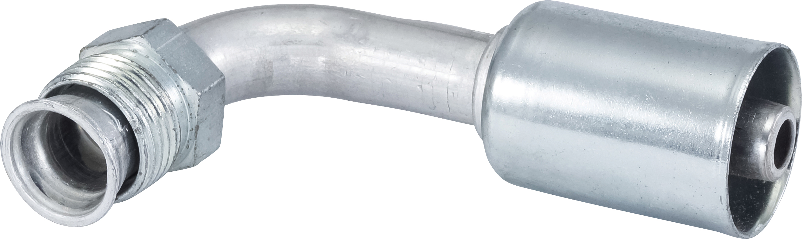 HOSE FITTING, BEADLOCK, MIO, 90 DEG, #8, ALUMINIUM, STANDARD