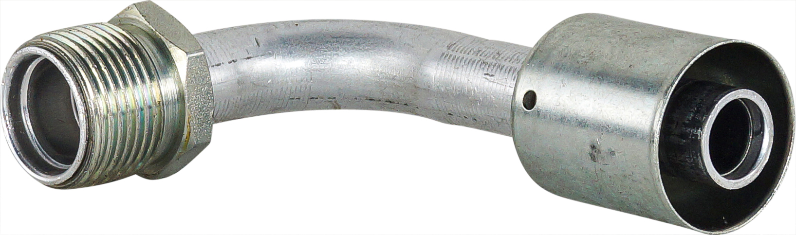HOSE FITTING, BEADLOCK, MIO, 90 DEG, #12, ALUMINIUM, STANDARD
