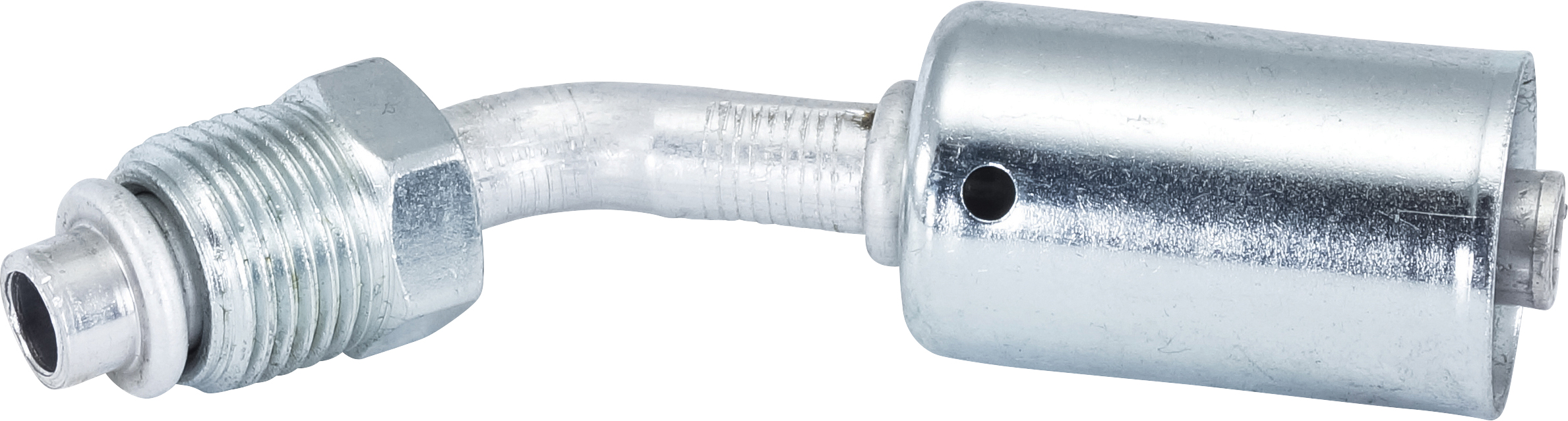 HOSE FITTING, BEADLOCK, MOR, 45 DEG, #6, ALUMINIUM, STANDARD