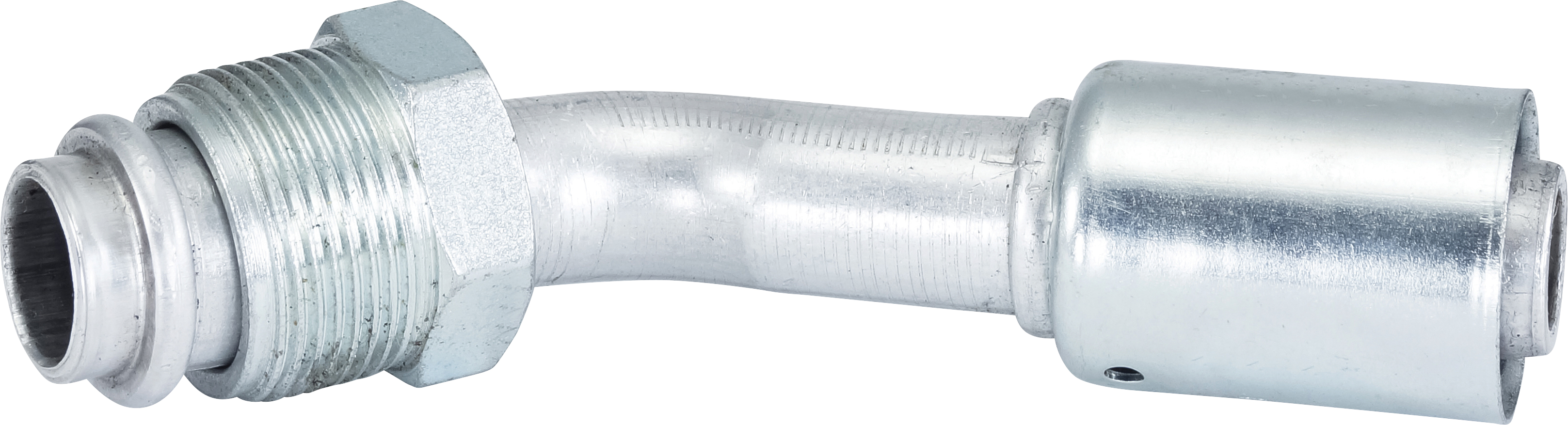 HOSE FITTING, BEADLOCK, MOR, 45 DEG, #12, ALUMINIUM, REDUCED
