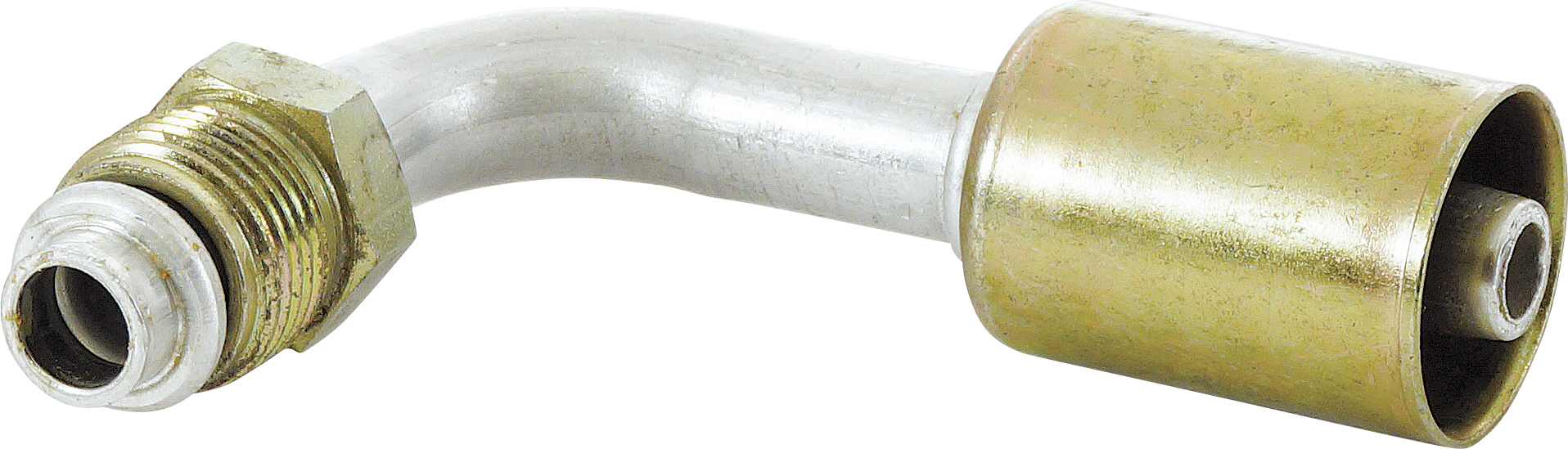 HOSE FITTING, BEADLOCK, MOR, 90 DEG, #8, ALUMINIUM, STANDARD