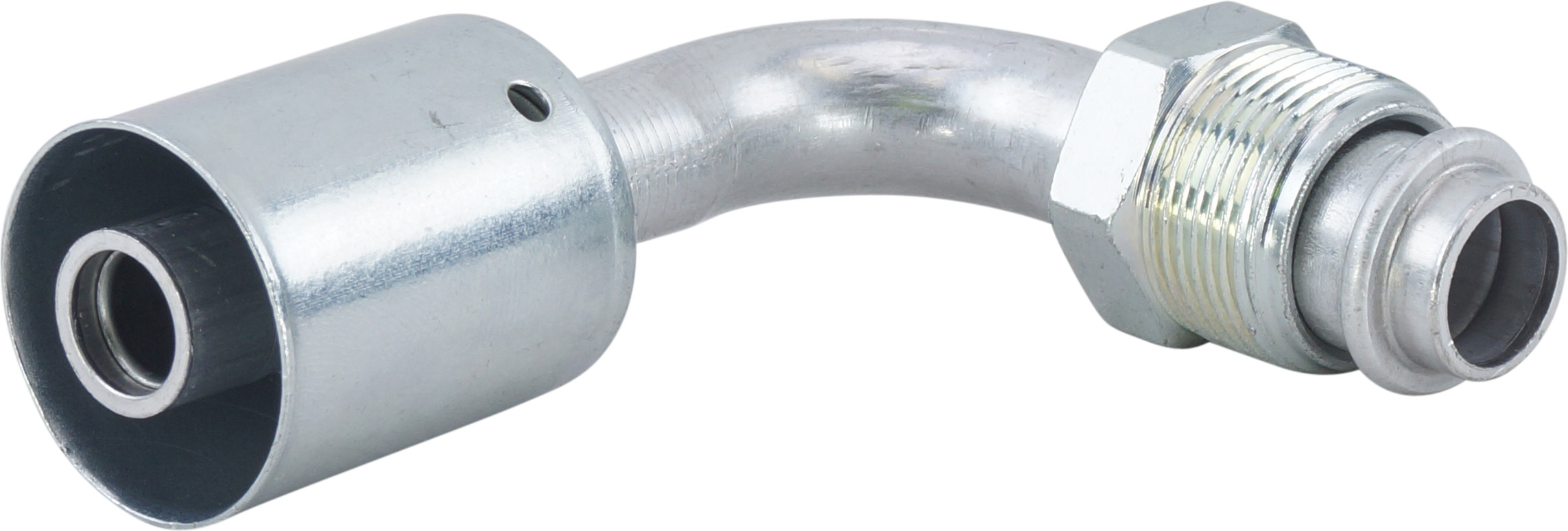 HOSE FITTING, BEADLOCK, MOR, 90 DEG, #10, ALUMINIUM, STANDARD