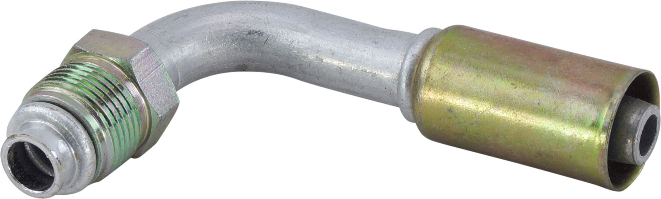 HOSE FITTING, BEADLOCK, MOR, 90 DEG, #8, ALUMINIUM, REDUCED