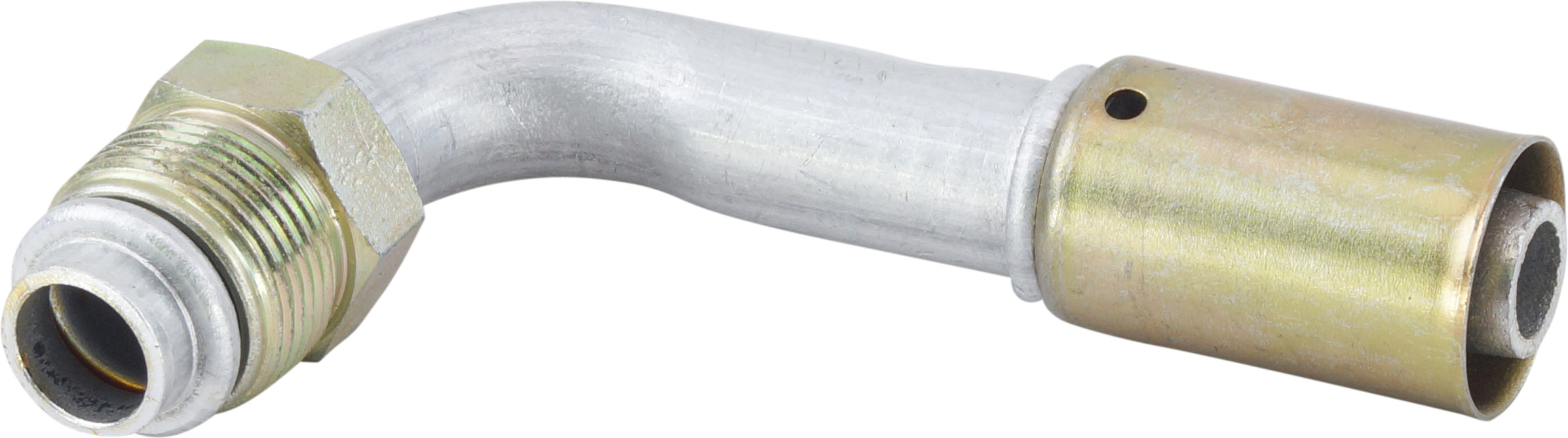 HOSE FITTING, BEADLOCK, MOR, 90 DEG, #10, ALUMINIUM, REDUCED